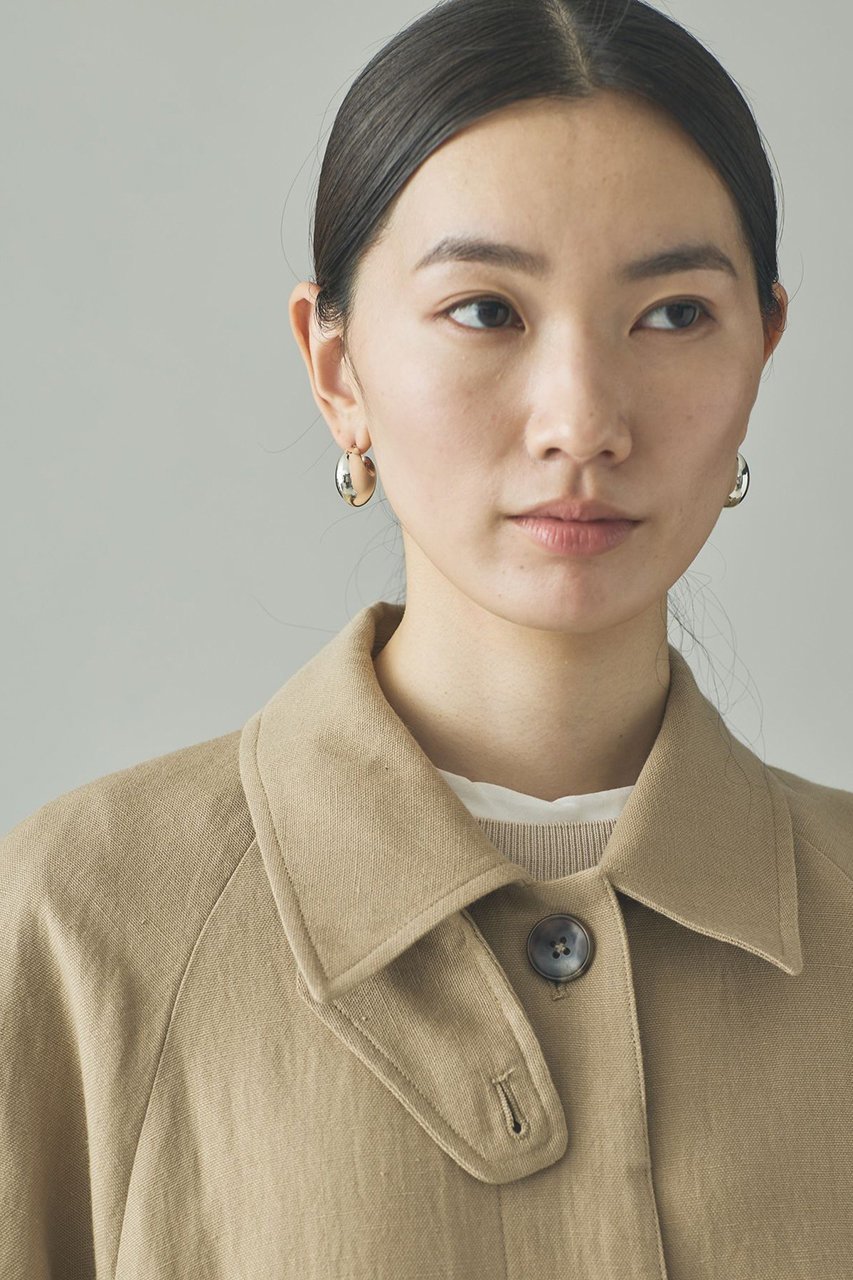 【カレンソロジー/Curensology】のリネンウールステンカラーコート 人気、トレンドファッション・服の通販 founy(ファニー) 　ファッション　Fashion　レディースファッション　Fashion for Women　アウター　Coat / Outerwear Collection　コート・ロングコート・ピーコート　Long Coats, Peacoats & More　2026年　2026　おすすめ　Recommended / Our Picks　オックス　Oxford Fabric　スタンド　Stand Collar, Upright Stand　タンブラー　Tumbler, Travel Mug　ブラウジング　Blouson Silhouette, Cinched Waist　ロング　Long, Long-Length　エレガント 上品　Elegant　夏　Summer　春　Spring　S/S・春夏　SS, Spring/Summer, Warm Season　防寒　Cold Protection, Winter-Ready　other-8|ID: prp329100004807444 ipo3291000000034885580