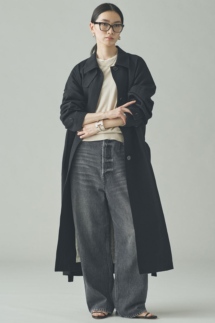【カレンソロジー/Curensology】のリネンウールステンカラーコート 大人の最旬トレンドファッション＆コーディネート founy(ファウニー) 　ファッション　Fashion　レディースファッション　Fashion for Women　アウター　Coat / Outerwear Collection　コート・ロングコート・ピーコート　Long Coats, Peacoats & More　おすすめ　Recommended / Our Picks　オックス　Oxford Fabric　スタンド　Stand Collar, Upright Stand　タンブラー　Tumbler, Travel Mug　ブラウジング　Blouson Silhouette, Cinched Waist　ロング　Long, Long-Length　エレガント 上品　Elegant　防寒　Cold Protection, Winter-Ready　 other-1|ID: prp329100004807444 ipo3291000000036692885
