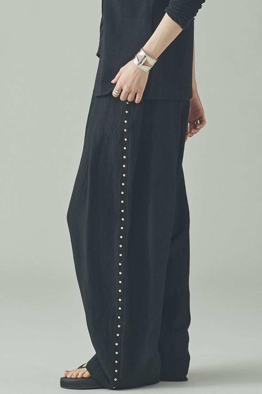 【カレンソロジー/Curensology】のリネンウールスタッズパンツ 人気、トレンドファッション・服の通販 founy(ファニー) 　ファッション　Fashion　レディースファッション　Fashion for Women　パンツ　Pants & Trousers　2026年　2026　オックス　Oxford Fabric　スタッズ　Studs, Metal Accents　バランス　Balance, Style Balance　メタル　Metal, Metal Parts　リネン　Linen, Linen Fabric　ロング　Long, Long-Length　再入荷　Restock / Back in Stock　冬　Winter / This Winter　夏　Summer　春　Spring　S/S・春夏　SS, Spring/Summer, Warm Season　other-3|ID: prp329100004807446 ipo3291000000035445140