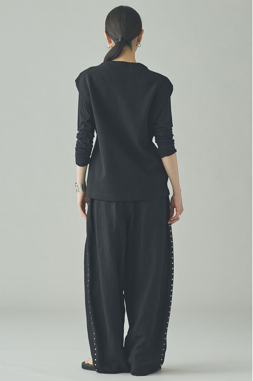 【カレンソロジー/Curensology】のリネンウールスタッズパンツ 人気、トレンドファッション・服の通販 founy(ファニー) 　ファッション　Fashion　レディースファッション　Fashion for Women　パンツ　Pants & Trousers　2026年　2026　オックス　Oxford Fabric　スタッズ　Studs, Metal Accents　バランス　Balance, Style Balance　メタル　Metal, Metal Parts　リネン　Linen, Linen Fabric　ロング　Long, Long-Length　再入荷　Restock / Back in Stock　冬　Winter / This Winter　夏　Summer　春　Spring　S/S・春夏　SS, Spring/Summer, Warm Season　other-6|ID: prp329100004807446 ipo3291000000035445143