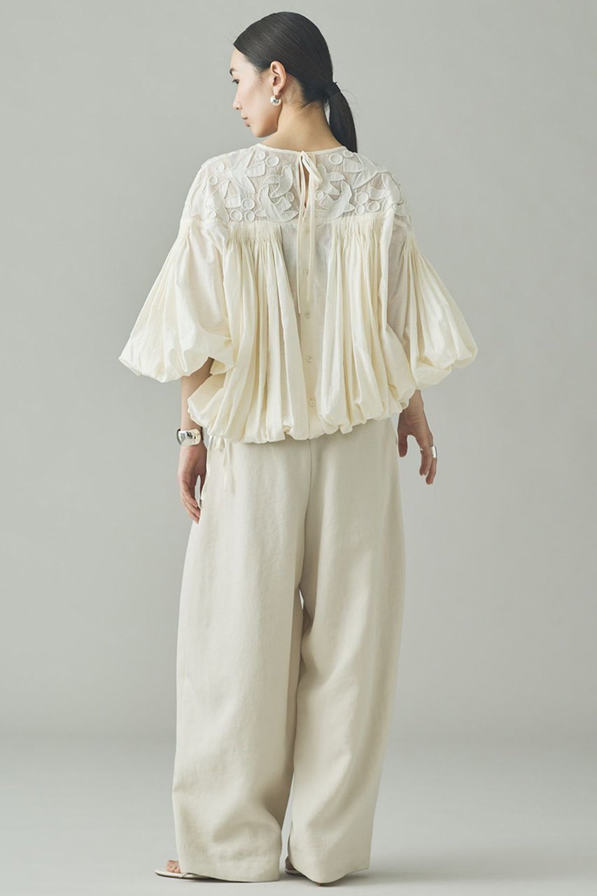 【カレンソロジー/Curensology】のバードシシュウブラウス 人気、トレンドファッション・服の通販 founy(ファニー) 　ファッション　Fashion　レディースファッション　Fashion for Women　トップス・カットソー　Cut & Sew Tops　シャツ・ブラウス・オフィスカジュアル　Elegant Blouses & Button-Ups　2026年　2026　インド　Indian Textile　オーガンジー　Organza Fabric　ショート　Short, Short Length　シルク　Silk, 100% Silk　スリーブ　Sleeve, Long Sleeve / Short Sleeve　ハンド　Hand, Handmade　バランス　Balance, Style Balance　リボン　Ribbon, Bow　エレガント 上品　Elegant　夏　Summer　春　Spring　S/S・春夏　SS, Spring/Summer, Warm Season　other-7|ID: prp329100004807450 ipo3291000000035445151