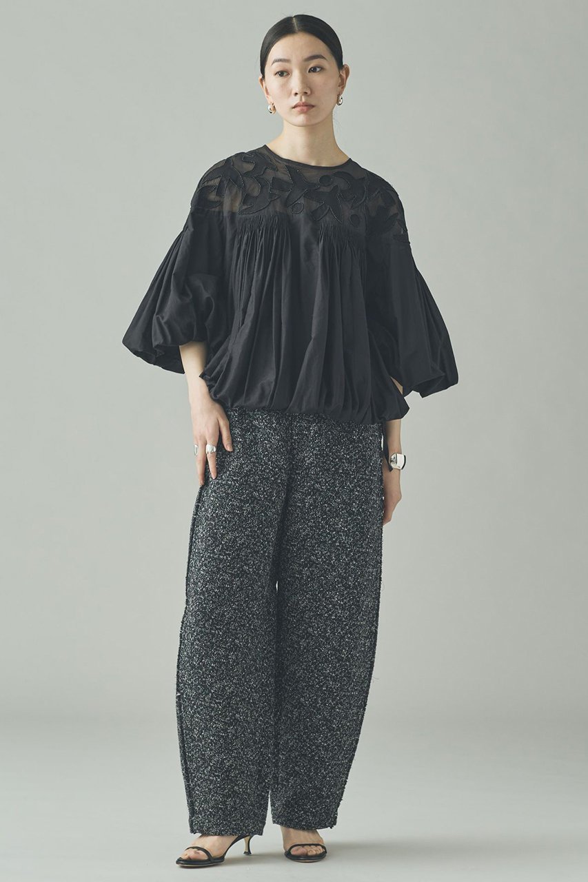 【カレンソロジー/Curensology】のバードシシュウブラウス 人気、トレンドファッション・服の通販 founy(ファニー) 　ファッション　Fashion　レディースファッション　Fashion for Women　トップス・カットソー　Cut & Sew Tops　シャツ・ブラウス・オフィスカジュアル　Elegant Blouses & Button-Ups　インド　Indian Textile　オーガンジー　Organza Fabric　ショート　Short, Short Length　シルク　Silk, 100% Silk　スリーブ　Sleeve, Long Sleeve / Short Sleeve　ハンド　Hand, Handmade　バランス　Balance, Style Balance　リボン　Ribbon, Bow　エレガント 上品　Elegant　other-5|ID: prp329100004807450 ipo3291000000035862396