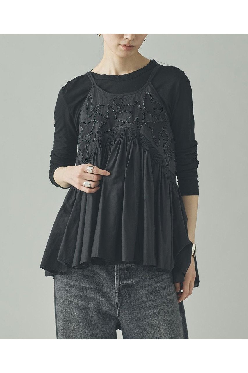 【カレンソロジー/Curensology】のバードシシュウキャミソール インテリア・キッズ・メンズ・レディースファッション・服の通販 founy(ファニー) 　ファッション　Fashion　レディースファッション　Fashion for Women　トップス・カットソー　Cut & Sew Tops　キャミソール&ノースリーブ　Camisoles & Sleeveless Tops　シャツ・ブラウス・オフィスカジュアル　Elegant Blouses & Button-Ups　インド　Indian Textile　インナー　Innerwear　オーガンジー　Organza Fabric　春　Spring　キャミソール　Camisole, Spaghetti Strap Top　シルク　Silk, 100% Silk　スラックス　Slacks, Dress Pants　デニム　Denim, Jeans Material　ノースリーブ　Sleeveless, No-Sleeve　ハンド　Hand, Handmade　ラップ　Wrap, Wrap Design　ロング　Long, Long-Length　S/S・春夏　SS, Spring/Summer, Warm Season　夏　Summer　エレガント 上品　Elegant　2026年　2026　ブラック|ID: prp329100004807452 ipo3291000000034885624