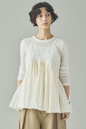 【カレンソロジー/Curensology】のバードシシュウキャミソール 人気、トレンドファッション・服の通販 founy(ファニー) ファッション Fashion レディースファッション Fashion for Women トップス・カットソー Cut & Sew Tops キャミソール&ノースリーブ Camisoles & Sleeveless Tops シャツ・ブラウス・オフィスカジュアル Elegant Blouses & Button-Ups インド Indian Textile インナー Innerwear オーガンジー Organza Fabric 春 Spring キャミソール Camisole, Spaghetti Strap Top シルク Silk, 100% Silk スラックス Slacks, Dress Pants デニム Denim, Jeans Material ノースリーブ Sleeveless, No-Sleeve ハンド Hand, Handmade ラップ Wrap, Wrap Design ロング Long, Long-Length S/S・春夏 SS, Spring/Summer, Warm Season 再入荷 Restock / Back in Stock 夏 Summer エレガント 上品 Elegant 2026年 2026 |ID:prp329100004807452