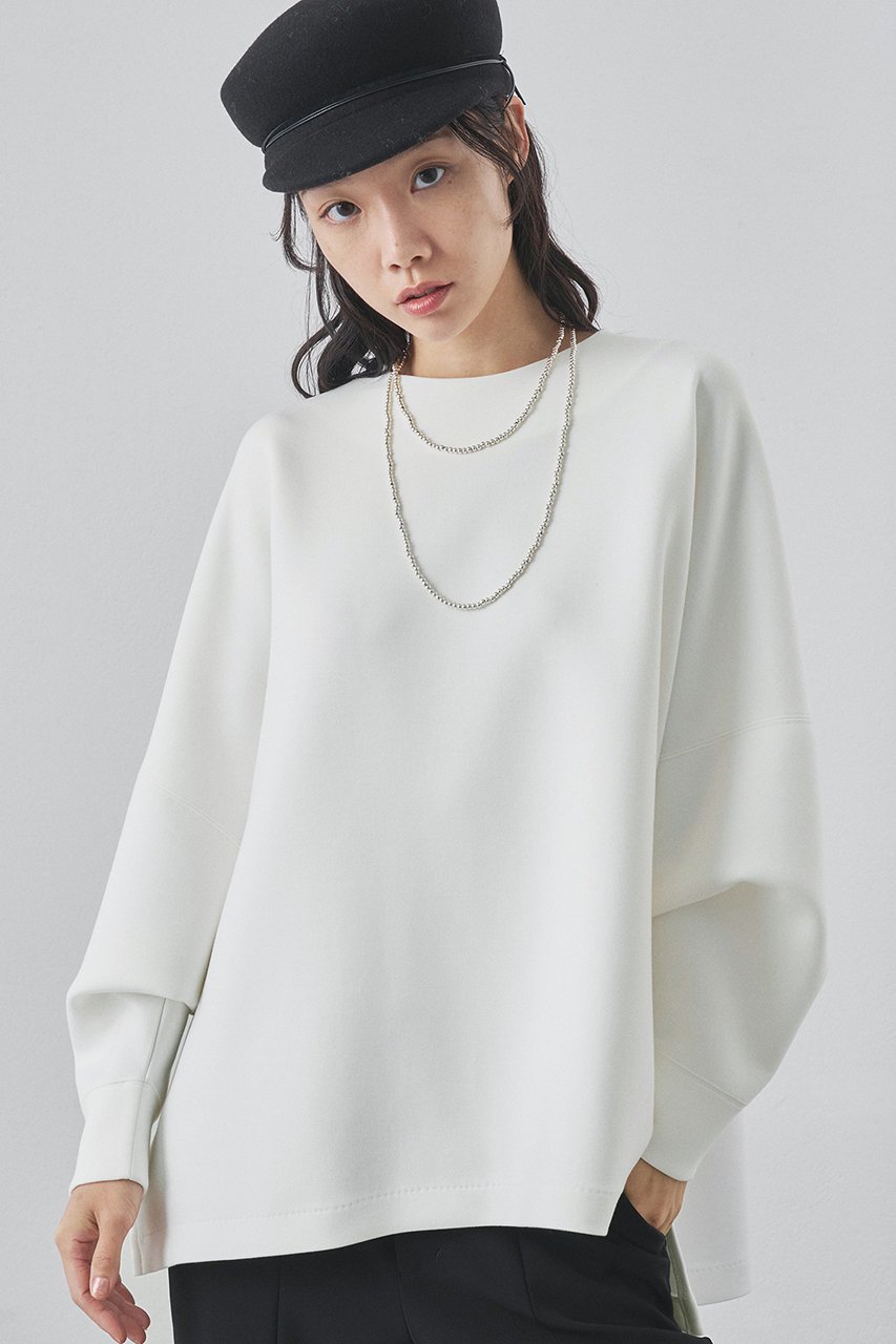 【ウィムガゼット/Whim Gazette】のダブルエアープルオーバー 人気、トレンドファッション・服の通販 founy(ファニー) 　ファッション　Fashion　レディースファッション　Fashion for Women　トップス・カットソー　Cut & Sew Tops　シャツ・ブラウス・オフィスカジュアル　Elegant Blouses & Button-Ups　ロングTシャツ・Tシャツ　Longline T-Shirts & Tees　カジュアルプルオーバー・ニットトップス　Pullovers & Knit Tops / Casual Pullovers　カットソー・ベーシックTシャツ　Cut-and-Sewn Tops / Stretch Tees & Basics　クール　Cool, Chic　シンプル　Simple, Minimal　ストレッチ　Stretch, Stretchy Fabric　スリット　Slit, Slit Detail　スリーブ　Sleeve, Long Sleeve / Short Sleeve　ロング　Long, Long-Length　ワイド　Wide, Wide Fit　再入荷　Restock / Back in Stock　 other-1|ID: prp329100004807454 ipo3291000000036138570