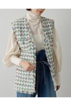 【ウィムガゼット/Whim Gazette】のLINTONフリンジジレ 人気、トレンドファッション・服の通販 founy(ファニー) ファッション Fashion レディースファッション Fashion for Women アウター Coat / Outerwear Collection レディースジャケット・軽アウター Jackets エレガント 上品 Elegant 春 Spring ジャケット Jacket, Outerwear ツイード Twill, Twill Weave フリンジ Fringe, Tassel ベスト Vest, Waistcoat ポケット Pocket, Pocket Detail ランダム Random, Irregular S/S・春夏 SS, Spring/Summer, Warm Season 夏 Summer セレモニー Ceremony 2026年 2026 thumbnail オフホワイト|ID: prp329100004807456 ipo3291000000034885647