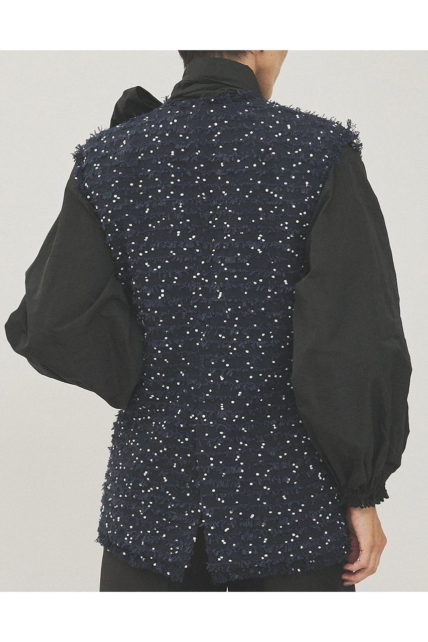 【ウィムガゼット/Whim Gazette】のLINTONフリンジジレ 人気、トレンドファッション・服の通販 founy(ファニー) 　ファッション　Fashion　レディースファッション　Fashion for Women　アウター　Coat / Outerwear Collection　レディースジャケット・軽アウター　Jackets　エレガント 上品　Elegant　春　Spring　ジャケット　Jacket, Outerwear　ツイード　Twill, Twill Weave　フリンジ　Fringe, Tassel　ベスト　Vest, Waistcoat　ポケット　Pocket, Pocket Detail　ランダム　Random, Irregular　S/S・春夏　SS, Spring/Summer, Warm Season　夏　Summer　セレモニー　Ceremony　2026年　2026　other-3|ID: prp329100004807456 ipo3291000000034885653