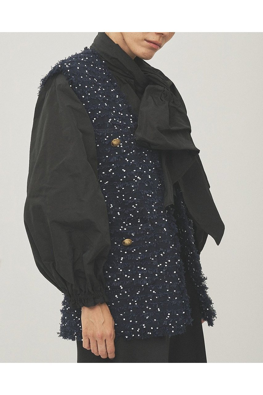 【ウィムガゼット/Whim Gazette】のLINTONフリンジジレ 人気、トレンドファッション・服の通販 founy(ファニー) 　ファッション　Fashion　レディースファッション　Fashion for Women　アウター　Coat / Outerwear Collection　レディースジャケット・軽アウター　Jackets　エレガント 上品　Elegant　春　Spring　ジャケット　Jacket, Outerwear　ツイード　Twill, Twill Weave　フリンジ　Fringe, Tassel　ベスト　Vest, Waistcoat　ポケット　Pocket, Pocket Detail　ランダム　Random, Irregular　S/S・春夏　SS, Spring/Summer, Warm Season　夏　Summer　セレモニー　Ceremony　2026年　2026　other-4|ID: prp329100004807456 ipo3291000000034885655