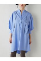【ウィムガゼット/Whim Gazette】の刺繍チュニックシャツ サックスブルー|ID: prp329100004807458 ipo3291000000034885664