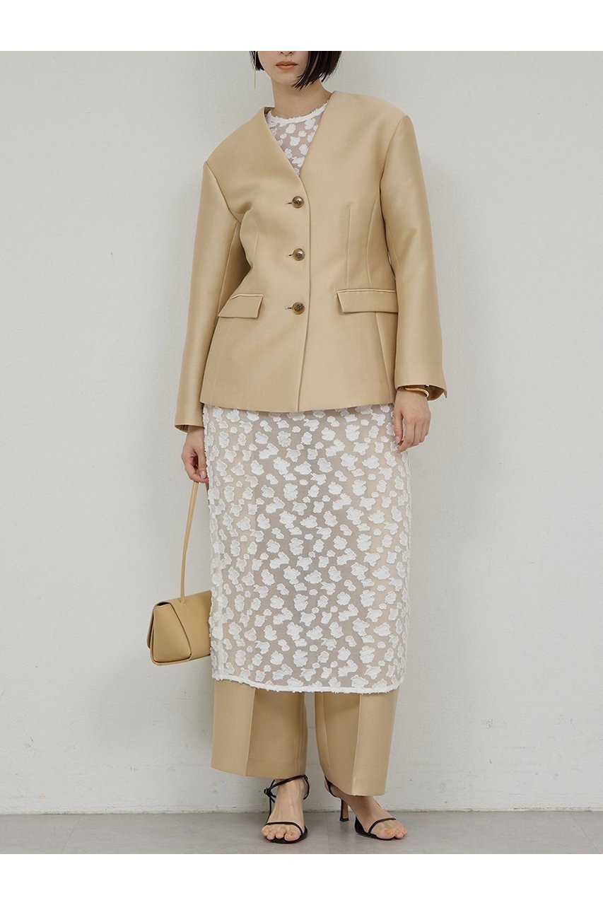 【ガリャルダガランテ/GALLARDAGALANTE】の【セットアップ対応】シルキーダブルクロスジャケット 人気、トレンドファッション・服の通販 founy(ファニー) ファッション Fashion レディースファッション Fashion for Women アウター Coat / Outerwear Collection レディースジャケット・軽アウター Jackets 2026年 2026 エレガント 上品 Elegant シェイプ Shape, Slim Fit ジャケット Jacket, Outerwear スマート Smart, Elegant セットアップ Set-Up, Coordinated Outfit 夏 Summer 春 Spring S/S・春夏 SS, Spring/Summer, Warm Season other-2|ID: prp329100004807463 ipo3291000000034885692