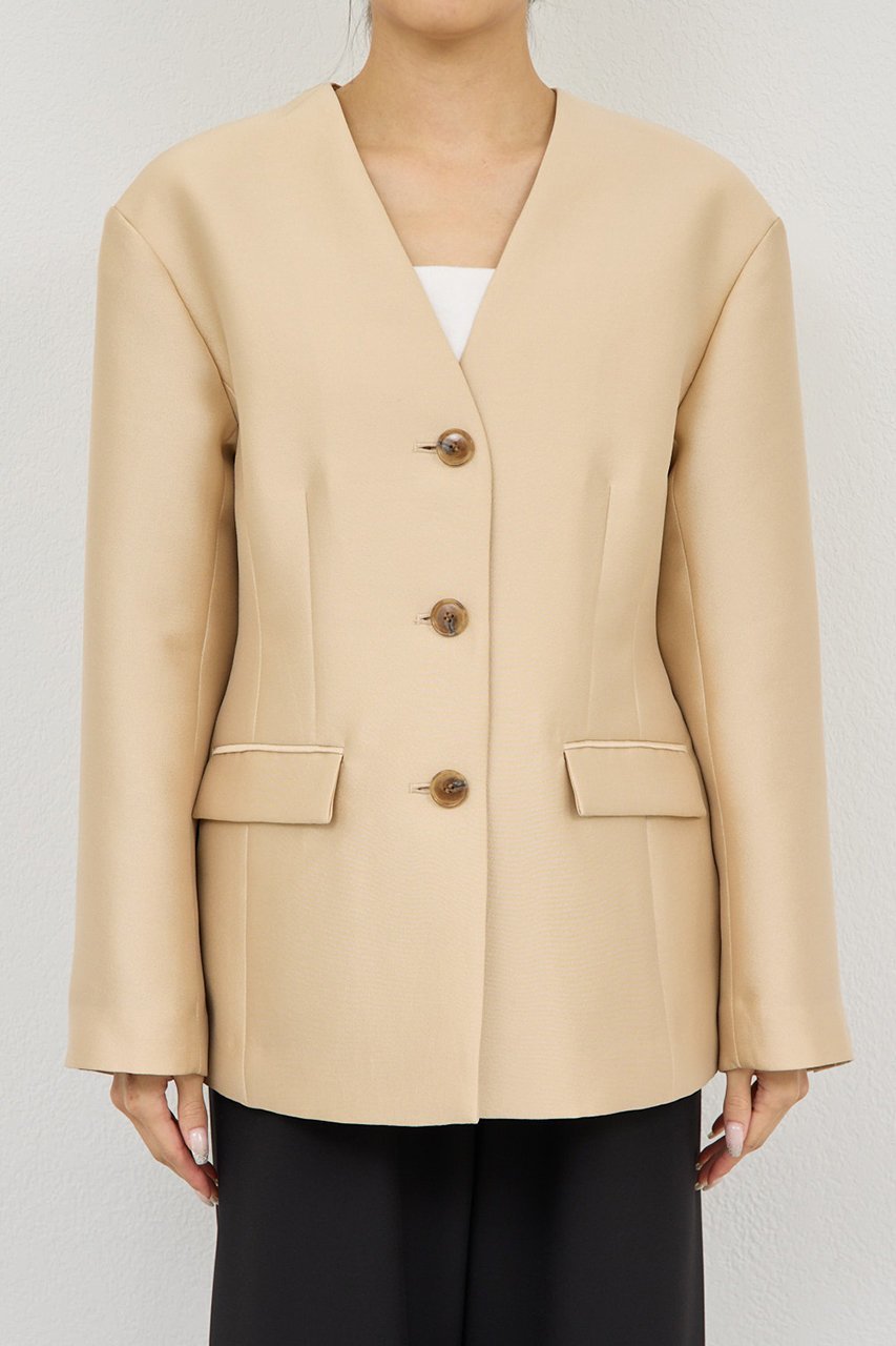 【ガリャルダガランテ/GALLARDAGALANTE】の【セットアップ対応】シルキーダブルクロスジャケット 人気、トレンドファッション・服の通販 founy(ファニー) ファッション Fashion レディースファッション Fashion for Women アウター Coat / Outerwear Collection レディースジャケット・軽アウター Jackets 2026年 2026 エレガント 上品 Elegant シェイプ Shape, Slim Fit ジャケット Jacket, Outerwear スマート Smart, Elegant セットアップ Set-Up, Coordinated Outfit 夏 Summer 春 Spring S/S・春夏 SS, Spring/Summer, Warm Season other-7|ID: prp329100004807463 ipo3291000000034885701