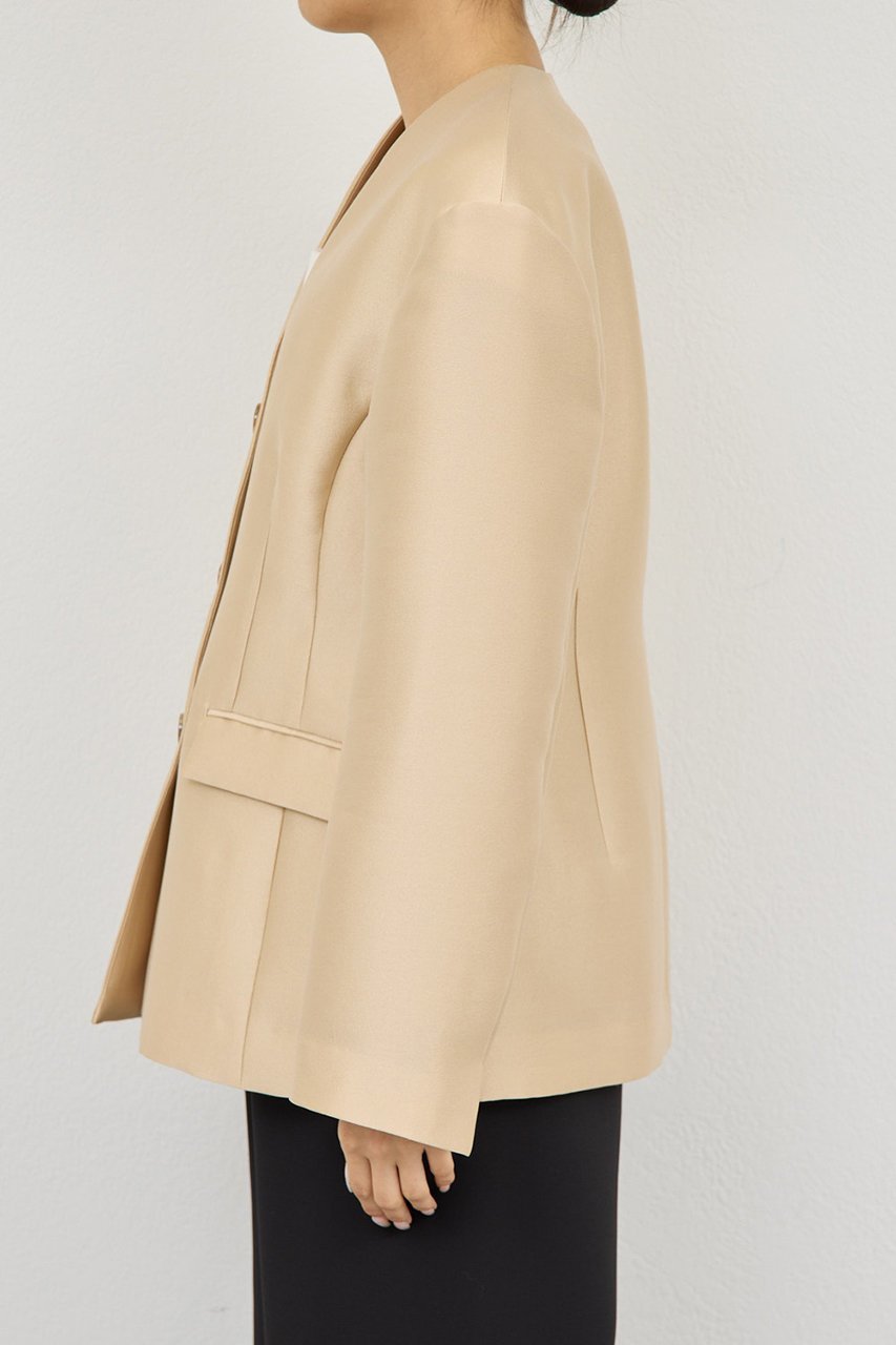 【ガリャルダガランテ/GALLARDAGALANTE】の【セットアップ対応】シルキーダブルクロスジャケット 人気、トレンドファッション・服の通販 founy(ファニー) ファッション Fashion レディースファッション Fashion for Women アウター Coat / Outerwear Collection レディースジャケット・軽アウター Jackets 2026年 2026 エレガント 上品 Elegant シェイプ Shape, Slim Fit ジャケット Jacket, Outerwear スマート Smart, Elegant セットアップ Set-Up, Coordinated Outfit 夏 Summer 春 Spring S/S・春夏 SS, Spring/Summer, Warm Season other-8|ID: prp329100004807463 ipo3291000000034885703