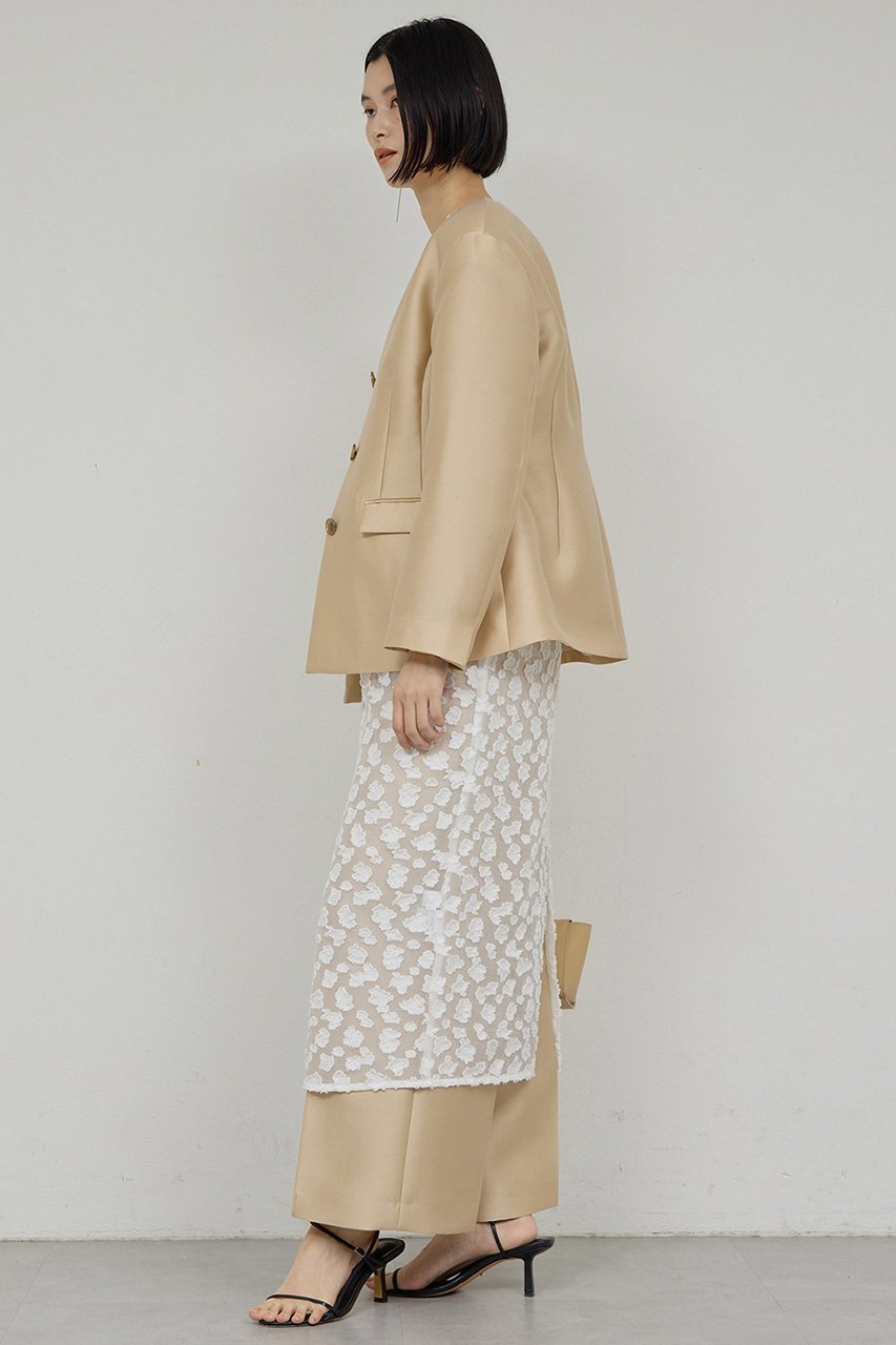 【ガリャルダガランテ/GALLARDAGALANTE】の【セットアップ対応】シルキーダブルクロスジャケット 人気、トレンドファッション・服の通販 founy(ファニー) 　ファッション　Fashion　レディースファッション　Fashion for Women　アウター　Coat / Outerwear Collection　レディースジャケット・軽アウター　Jackets　エレガント 上品　Elegant　シェイプ　Shape, Slim Fit　ジャケット　Jacket, Outerwear　スマート　Smart, Elegant　セットアップ　Set-Up, Coordinated Outfit　other-4|ID: prp329100004807463 ipo3291000000035862427