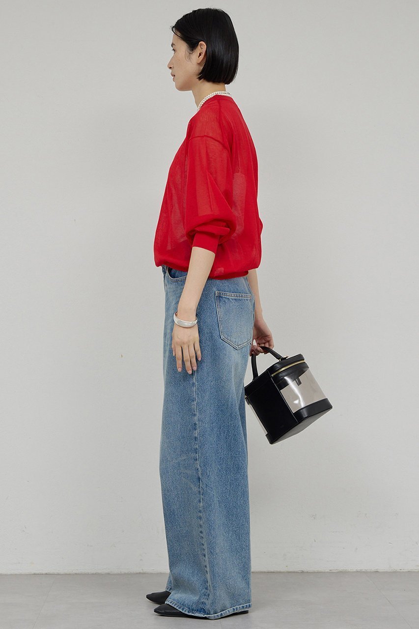 【ガリャルダガランテ/GALLARDAGALANTE】のコットンシアーニット 人気、トレンドファッション・服の通販 founy(ファニー) 　ファッション　Fashion　レディースファッション　Fashion for Women　トップス・カットソー　Cut & Sew Tops　ニット　Knit Tops & Sweaters　カジュアルプルオーバー・ニットトップス　Pullovers & Knit Tops / Casual Pullovers　2026年　2026　エレガント 上品　Elegant　シアー　Sheer, See-Through　トレンド　Trend, Trending Now　夏　Summer　春　Spring　S/S・春夏　SS, Spring/Summer, Warm Season　other-3|ID: prp329100004807465 ipo3291000000034885708