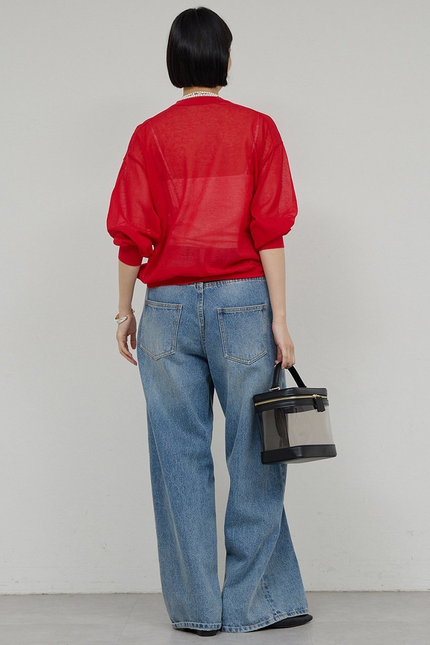 【ガリャルダガランテ/GALLARDAGALANTE】のコットンシアーニット 人気、トレンドファッション・服の通販 founy(ファニー) 　ファッション　Fashion　レディースファッション　Fashion for Women　トップス・カットソー　Cut & Sew Tops　ニット　Knit Tops & Sweaters　カジュアルプルオーバー・ニットトップス　Pullovers & Knit Tops / Casual Pullovers　2026年　2026　エレガント 上品　Elegant　シアー　Sheer, See-Through　トレンド　Trend, Trending Now　夏　Summer　春　Spring　S/S・春夏　SS, Spring/Summer, Warm Season　other-4|ID: prp329100004807465 ipo3291000000034885711