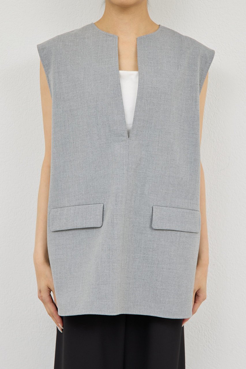 【ガリャルダガランテ/GALLARDAGALANTE】の【セットアップ対応】スキッパージレ 人気、トレンドファッション・服の通販 founy(ファニー) 　ファッション　Fashion　レディースファッション　Fashion for Women　アウター　Coat / Outerwear Collection　レディースジャケット・軽アウター　Jackets　2026年　2026　インナー　Innerwear　ジャケット　Jacket, Outerwear　スキッパー　Skipper, Open Collar　スリット　Slit, Slit Detail　セットアップ　Set-Up, Coordinated Outfit　デニム　Denim, Jeans Material　ベスト　Vest, Waistcoat　夏　Summer　春　Spring　S/S・春夏　SS, Spring/Summer, Warm Season　other-7|ID: prp329100004807467 ipo3291000000034885731