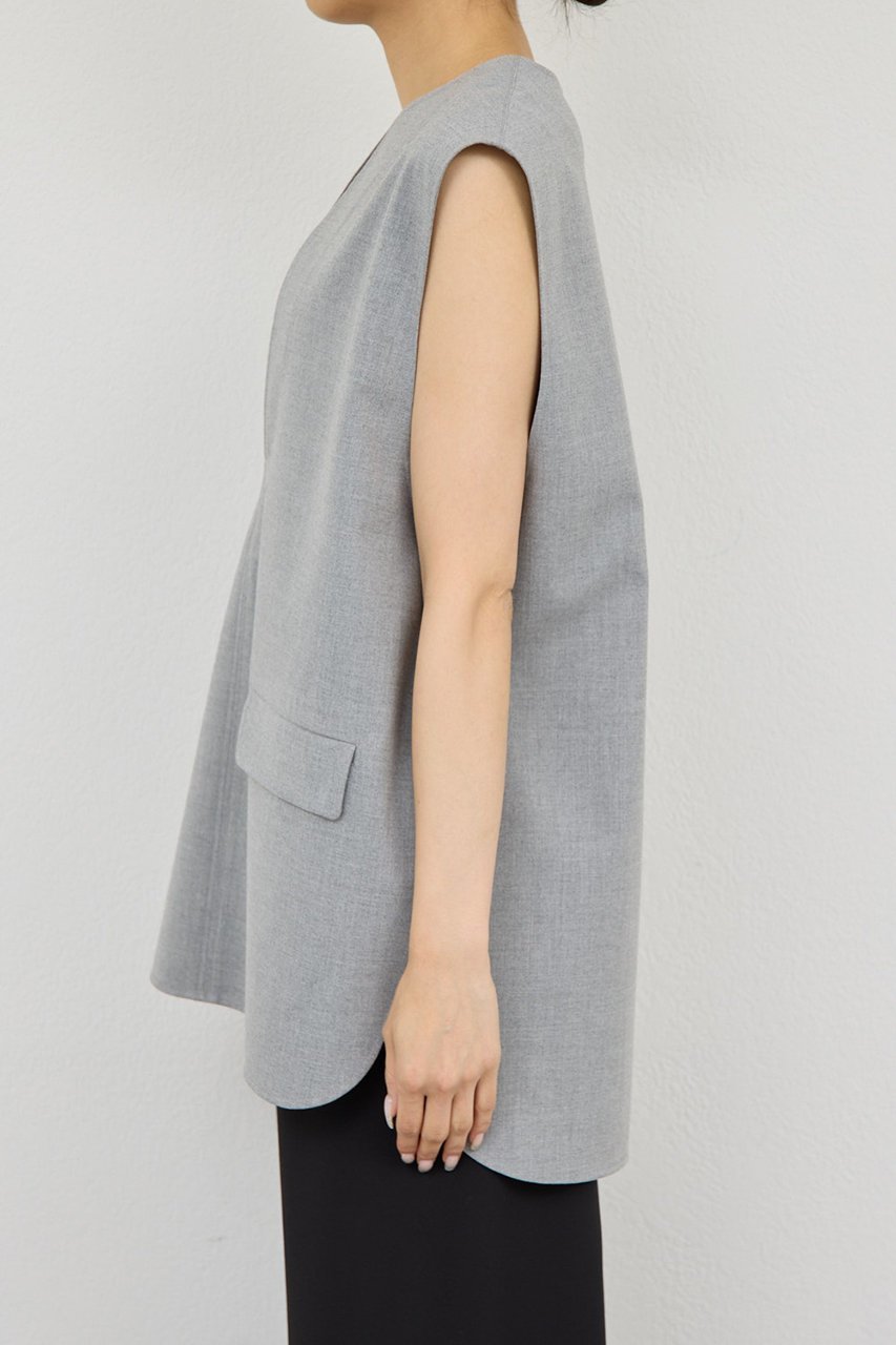 【ガリャルダガランテ/GALLARDAGALANTE】の【セットアップ対応】スキッパージレ 人気、トレンドファッション・服の通販 founy(ファニー) 　ファッション　Fashion　レディースファッション　Fashion for Women　アウター　Coat / Outerwear Collection　レディースジャケット・軽アウター　Jackets　2026年　2026　インナー　Innerwear　ジャケット　Jacket, Outerwear　スキッパー　Skipper, Open Collar　スリット　Slit, Slit Detail　セットアップ　Set-Up, Coordinated Outfit　デニム　Denim, Jeans Material　ベスト　Vest, Waistcoat　夏　Summer　春　Spring　S/S・春夏　SS, Spring/Summer, Warm Season　other-8|ID: prp329100004807467 ipo3291000000034885732