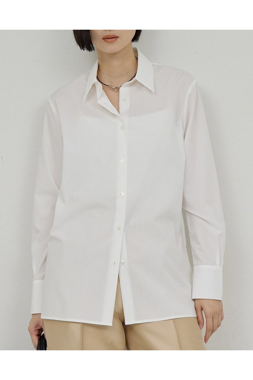 【ガリャルダガランテ/GALLARDAGALANTE】のミニマルシャツ 人気、トレンドファッション・服の通販 founy(ファニー) 　ファッション　Fashion　レディースファッション　Fashion for Women　トップス・カットソー　Cut & Sew Tops　シャツ・ブラウス・オフィスカジュアル　Elegant Blouses & Button-Ups　2026年　2026　シンプル　Simple, Minimal　スリーブ　Sleeve, Long Sleeve / Short Sleeve　バランス　Balance, Style Balance　ロング　Long, Long-Length　夏　Summer　春　Spring　S/S・春夏　SS, Spring/Summer, Warm Season　other-5|ID: prp329100004807470 ipo3291000000034885743