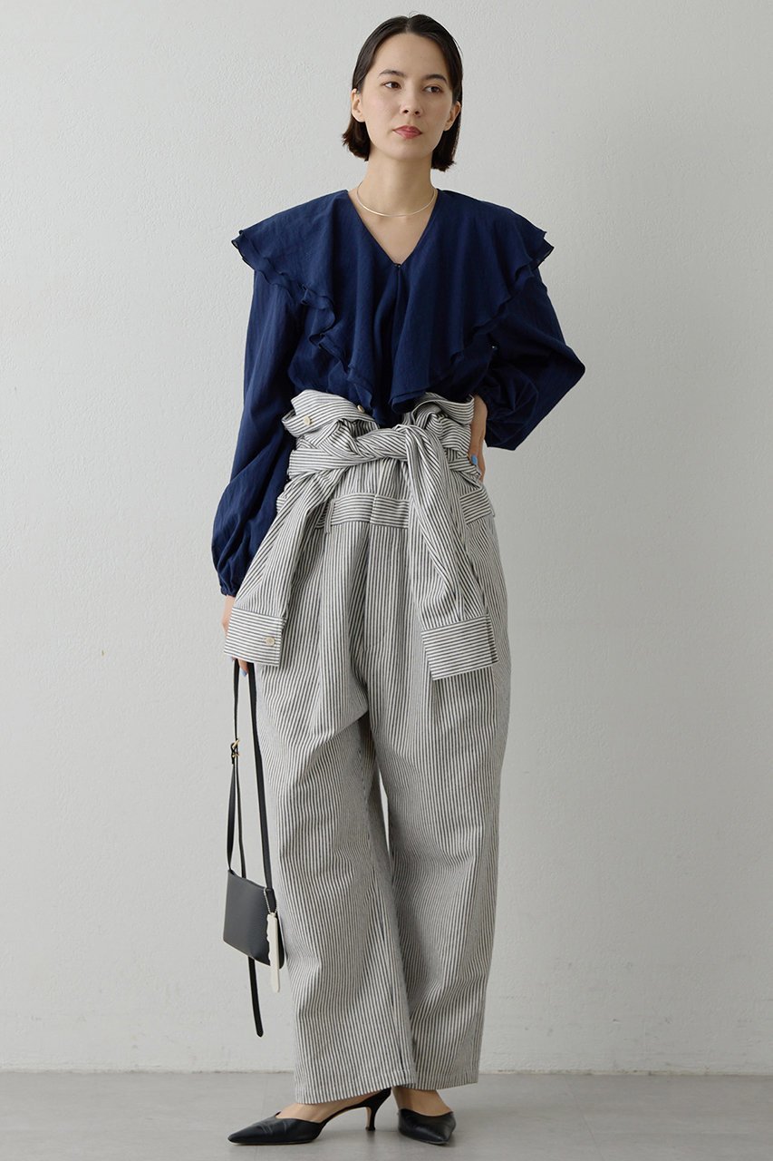 【ウィムガゼット/Whim Gazette】のローンフリルブラウス 人気、トレンドファッション・服の通販 founy(ファニー) ファッション Fashion レディースファッション Fashion for Women トップス・カットソー Cut & Sew Tops シャツ・ブラウス・オフィスカジュアル Elegant Blouses & Button-Ups 2026年 2026 インナー Innerwear スリーブ Sleeve, Long Sleeve / Short Sleeve デニム Denim, Jeans Material バランス Balance, Style Balance フェミニン Feminine, Girly フリル Frill, Ruffle ボトム Bottoms, Lower Wear ロング Long, Long-Length エレガント 上品 Elegant 夏 Summer 春 Spring S/S・春夏 SS, Spring/Summer, Warm Season other-5|ID: prp329100004807473 ipo3291000000034885773