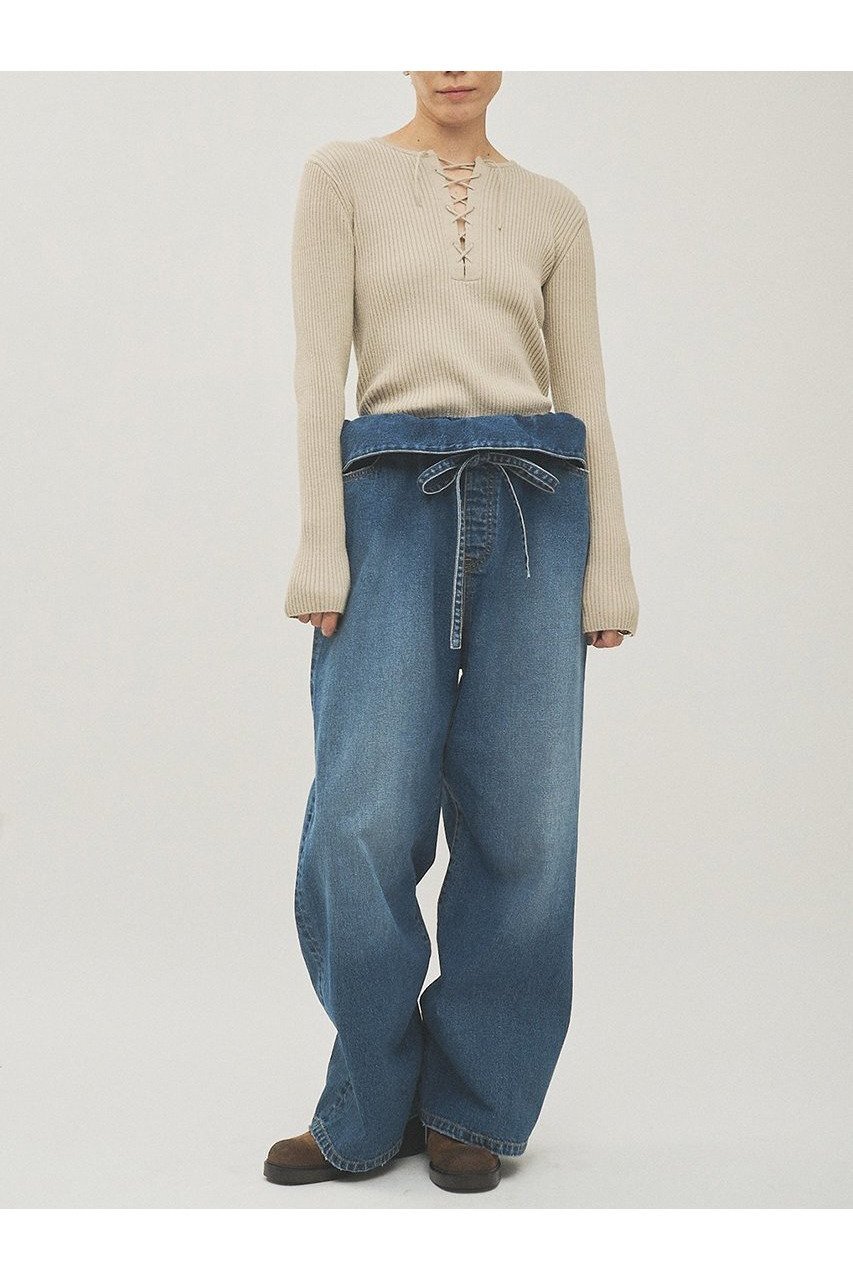 【ウィムガゼット/Whim Gazette】のフリルデニムパンツ 人気、トレンドファッション・服の通販 founy(ファニー) 　ファッション　Fashion　レディースファッション　Fashion for Women　パンツ　Pants & Trousers　デニムパンツ・ジーンズ・美脚デニム　Denim Jeans & Pants　ヴィンテージ　Vintage Style　春　Spring　ダメージ　Distressed, Destroyed　デニム　Denim, Jeans Material　フェミニン　Feminine, Girly　フリル　Frill, Ruffle　S/S・春夏　SS, Spring/Summer, Warm Season　夏　Summer　2026年　2026　 other-1|ID: prp329100004807475 ipo3291000000034885779