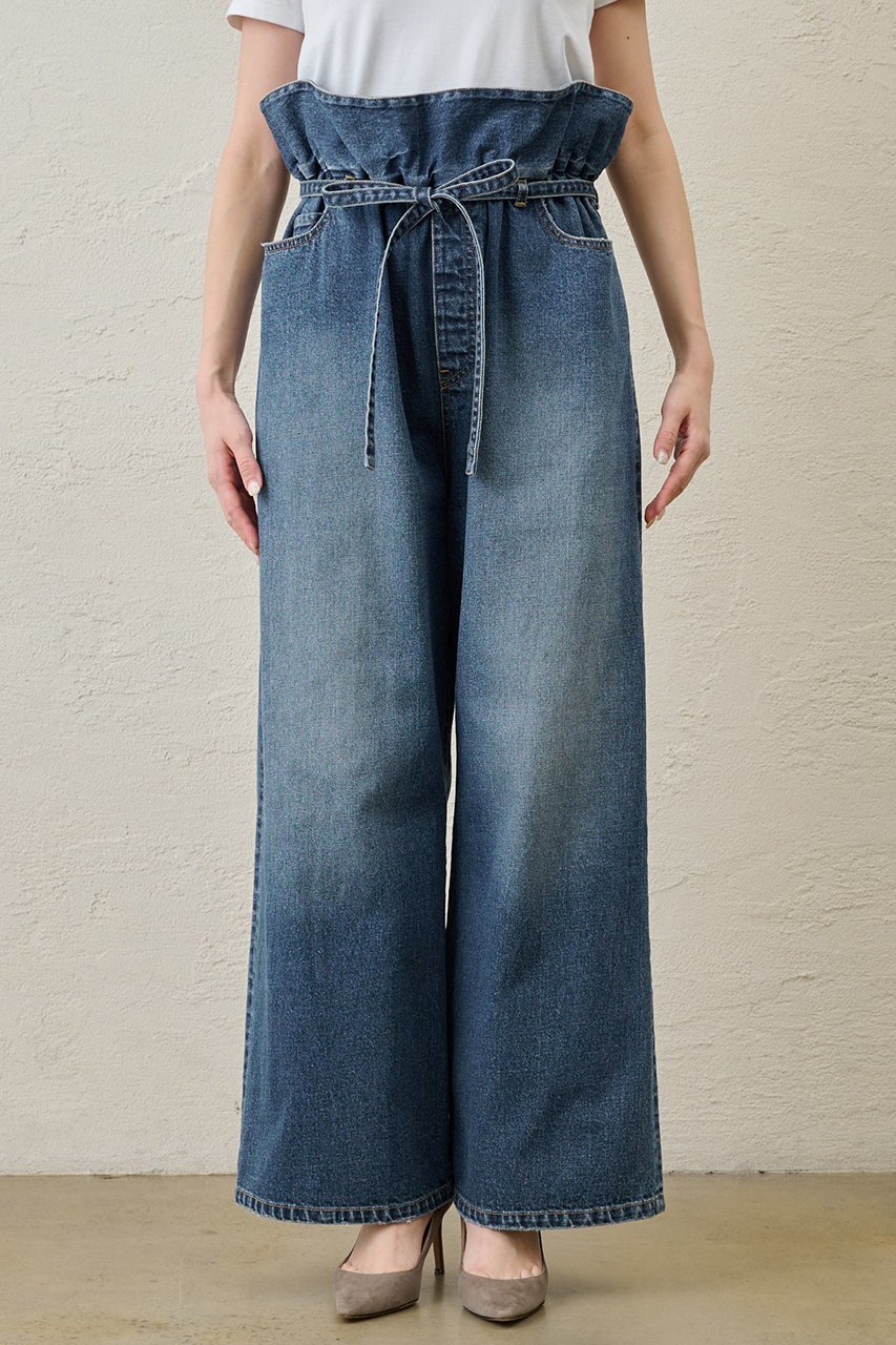 【ウィムガゼット/Whim Gazette】のフリルデニムパンツ 人気、トレンドファッション・服の通販 founy(ファニー) 　ファッション　Fashion　レディースファッション　Fashion for Women　パンツ　Pants & Trousers　デニムパンツ・ジーンズ・美脚デニム　Denim Jeans & Pants　ヴィンテージ　Vintage Style　春　Spring　ダメージ　Distressed, Destroyed　デニム　Denim, Jeans Material　フェミニン　Feminine, Girly　フリル　Frill, Ruffle　S/S・春夏　SS, Spring/Summer, Warm Season　夏　Summer　2026年　2026　other-6|ID: prp329100004807475 ipo3291000000034885787