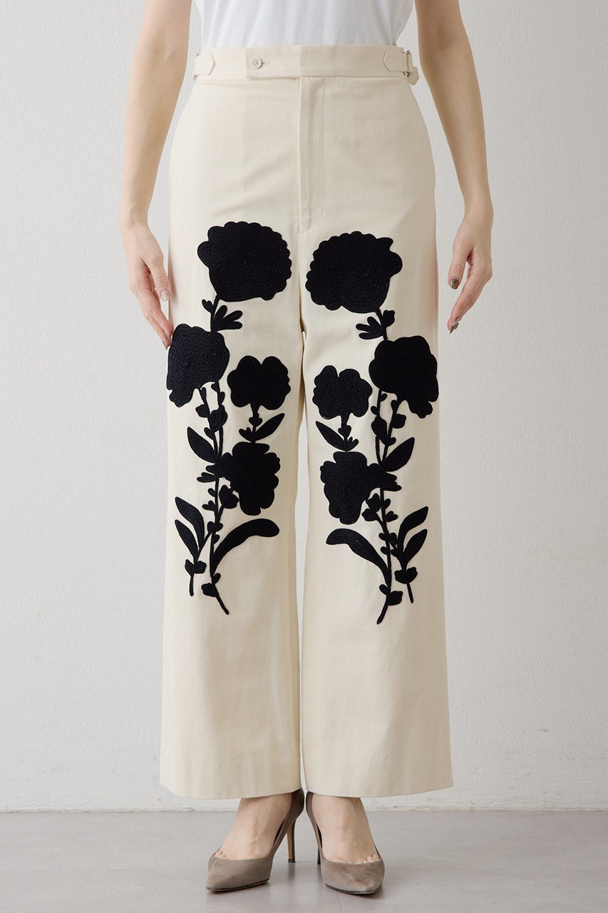 【ウィムガゼット/Whim Gazette】のコード刺繍パンツ 人気、トレンドファッション・服の通販 founy(ファニー) 　ファッション　Fashion　レディースファッション　Fashion for Women　パンツ　Pants & Trousers　2026年　2026　インド　Indian Textile　シンプル　Simple, Minimal　フラット　Flat, Flat Shoes　レース　Lace, Lace Fabric　ワイド　Wide, Wide Fit　夏　Summer　春　Spring　S/S・春夏　SS, Spring/Summer, Warm Season　other-5|ID: prp329100004807480 ipo3291000000034885814