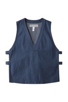 【ミディウミ/MidiUmi】のdenim side strap vest ベスト 人気、トレンドファッション・服の通販 founy(ファニー) ファッション Fashion レディースファッション Fashion for Women アウター Coat / Outerwear Collection レディースジャケット・軽アウター Jackets 2026年 2026 カットソー Cut and Sewn Top ジャケット Jacket, Outerwear デニム Denim, Jeans Material トレンド Trend, Trending Now ベスト Vest, Waistcoat ラップ Wrap, Wrap Design 夏 Summer 春 Spring S/S・春夏 SS, Spring/Summer, Warm Season thumbnail blue|ID: prp329100004807487 ipo3291000000034885869