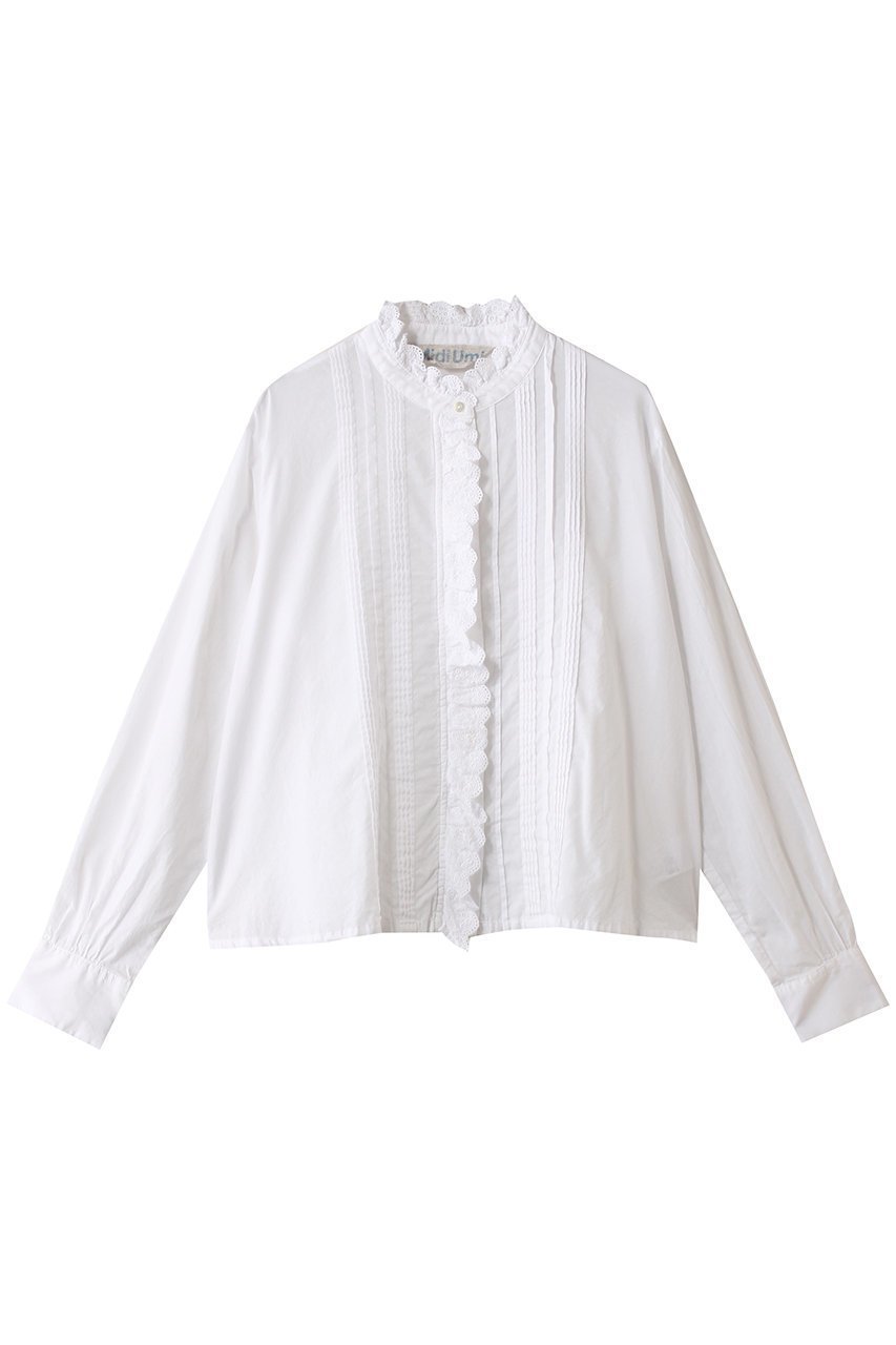 【ミディウミ/MidiUmi】のpin tuck lace shirt シャツ インテリア・キッズ・メンズ・レディースファッション・服の通販 founy(ファウニー) 　ファッション　Fashion　レディースファッション　Fashion for Women　トップス・カットソー　Cut & Sew Tops　シャツ・ブラウス・オフィスカジュアル　Elegant Blouses & Button-Ups　おすすめ　Recommended / Our Picks　カーディガン　Cardigan, Knitwear　クラシカル　Classical, Vintage-Inspired　ジャケット　Jacket, Outerwear　スリーブ　Sleeve, Long Sleeve / Short Sleeve　レース　Lace, Lace Fabric　ロング　Long, Long-Length　エレガント 上品　Elegant　off white|ID: prp329100004807489 ipo3291000000036742832
