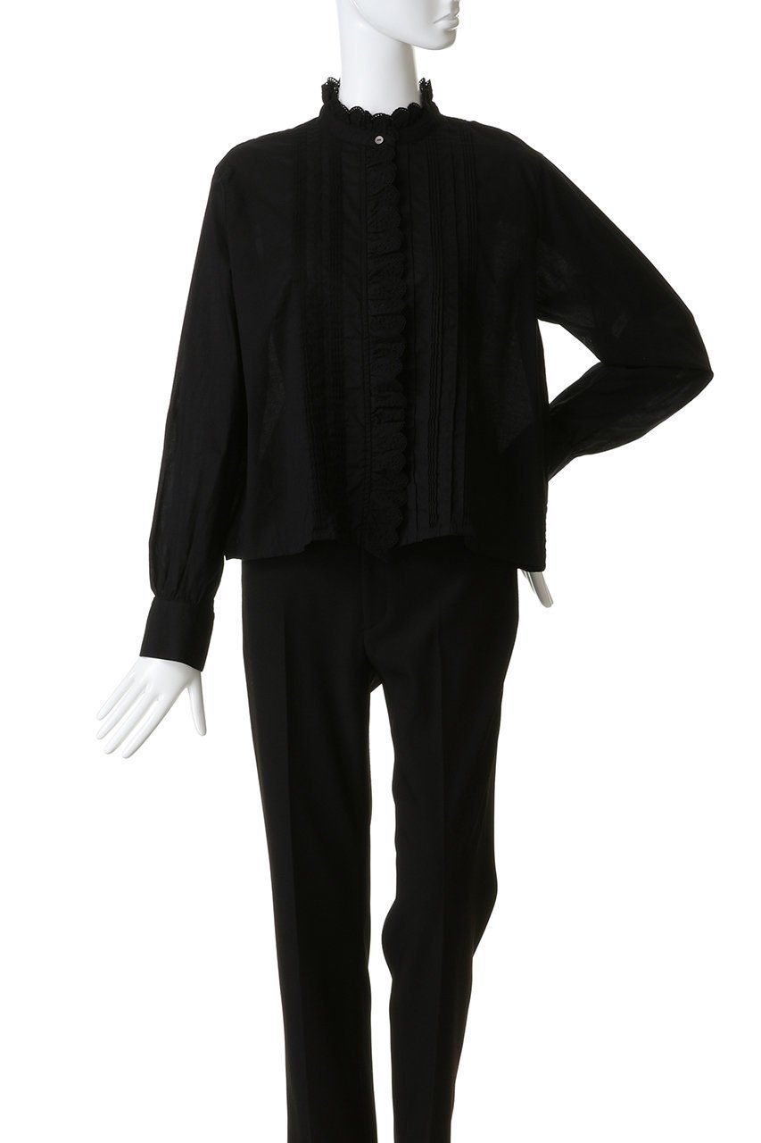 【ミディウミ/MidiUmi】のpin tuck lace shirt シャツ 大人の最旬トレンドファッション＆コーディネート founy(ファウニー) 　ファッション　Fashion　レディースファッション　Fashion for Women　トップス・カットソー　Cut & Sew Tops　シャツ・ブラウス・オフィスカジュアル　Elegant Blouses & Button-Ups　おすすめ　Recommended / Our Picks　カーディガン　Cardigan, Knitwear　クラシカル　Classical, Vintage-Inspired　ジャケット　Jacket, Outerwear　スリーブ　Sleeve, Long Sleeve / Short Sleeve　レース　Lace, Lace Fabric　ロング　Long, Long-Length　エレガント 上品　Elegant　other-2|ID: prp329100004807489 ipo3291000000036742837
