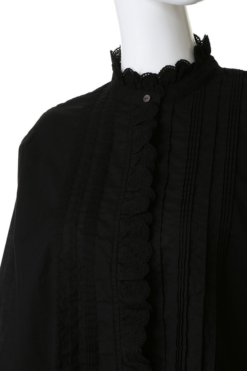 【ミディウミ/MidiUmi】のpin tuck lace shirt シャツ 大人の最旬トレンドファッション＆コーディネート founy(ファウニー) 　ファッション　Fashion　レディースファッション　Fashion for Women　トップス・カットソー　Cut & Sew Tops　シャツ・ブラウス・オフィスカジュアル　Elegant Blouses & Button-Ups　おすすめ　Recommended / Our Picks　カーディガン　Cardigan, Knitwear　クラシカル　Classical, Vintage-Inspired　ジャケット　Jacket, Outerwear　スリーブ　Sleeve, Long Sleeve / Short Sleeve　レース　Lace, Lace Fabric　ロング　Long, Long-Length　エレガント 上品　Elegant　other-5|ID: prp329100004807489 ipo3291000000036742843