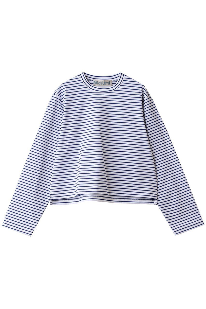 【ミディウミ/MidiUmi】のBD basic T Tシャツ インテリア・キッズ・メンズ・レディースファッション・服の通販 founy(ファニー) ファッション Fashion レディースファッション Fashion for Women トップス・カットソー Cut & Sew Tops シャツ・ブラウス・オフィスカジュアル Elegant Blouses & Button-Ups ロングTシャツ・Tシャツ Longline T-Shirts & Tees カットソー・ベーシックTシャツ Cut-and-Sewn Tops / Stretch Tees & Basics 2026年 2026 ショート Short, Short Length スリット Slit, Slit Detail スリーブ Sleeve, Long Sleeve / Short Sleeve トレンド Trend, Trending Now バランス Balance, Style Balance ボーダー Border, Stripe ロング Long, Long-Length 夏 Summer 定番 Standard, Basic Item 春 Spring S/S・春夏 SS, Spring/Summer, Warm Season blueA|ID: prp329100004807490 ipo3291000000034885894