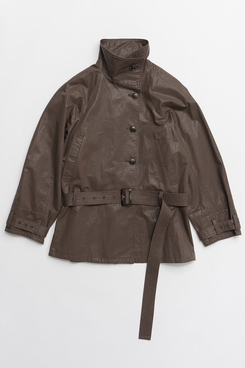 【メゾンスペシャル/MAISON SPECIAL】のShort Trench Coat/ショートトレンチコート インテリア・キッズ・メンズ・レディースファッション・服の通販 founy(ファニー) 　ファッション　Fashion　レディースファッション　Fashion for Women　アウター　Coat / Outerwear Collection　コート・ロングコート・ピーコート　Long Coats, Peacoats & More　トレンチコート / 春秋の定番アウター　Trench Coats　インナー　Innerwear　春　Spring　軽量　Lightweight, Ultra Light　ショート　Short, Short Length　スタンド　Stand Collar, Upright Stand　ツイル　Twist, Twisted Detail　バランス　Balance, Style Balance　ブラウジング　Blouson Silhouette, Cinched Waist　S/S・春夏　SS, Spring/Summer, Warm Season　おすすめ　Recommended / Our Picks　夏　Summer　2026年　2026　BRN(ブラウン)|ID: prp329100004807499 ipo3291000000034886212