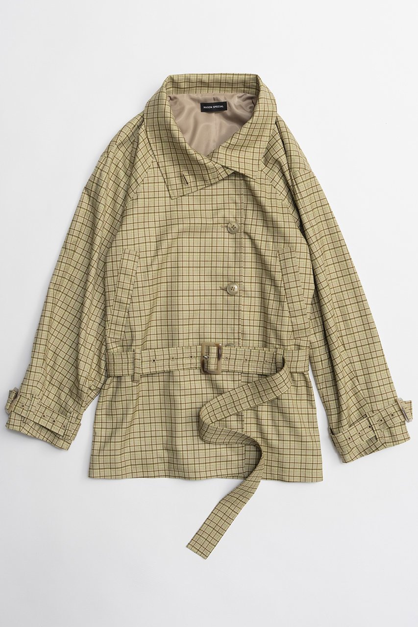 【メゾンスペシャル/MAISON SPECIAL】のShort Trench Coat/ショートトレンチコート 人気、トレンドファッション・服の通販 founy(ファニー) 　ファッション　Fashion　レディースファッション　Fashion for Women　アウター　Coat / Outerwear Collection　コート・ロングコート・ピーコート　Long Coats, Peacoats & More　トレンチコート / 春秋の定番アウター　Trench Coats　インナー　Innerwear　春　Spring　軽量　Lightweight, Ultra Light　ショート　Short, Short Length　スタンド　Stand Collar, Upright Stand　ツイル　Twist, Twisted Detail　バランス　Balance, Style Balance　ブラウジング　Blouson Silhouette, Cinched Waist　S/S・春夏　SS, Spring/Summer, Warm Season　おすすめ　Recommended / Our Picks　夏　Summer　2026年　2026　other-4|ID: prp329100004807499 ipo3291000000034886217