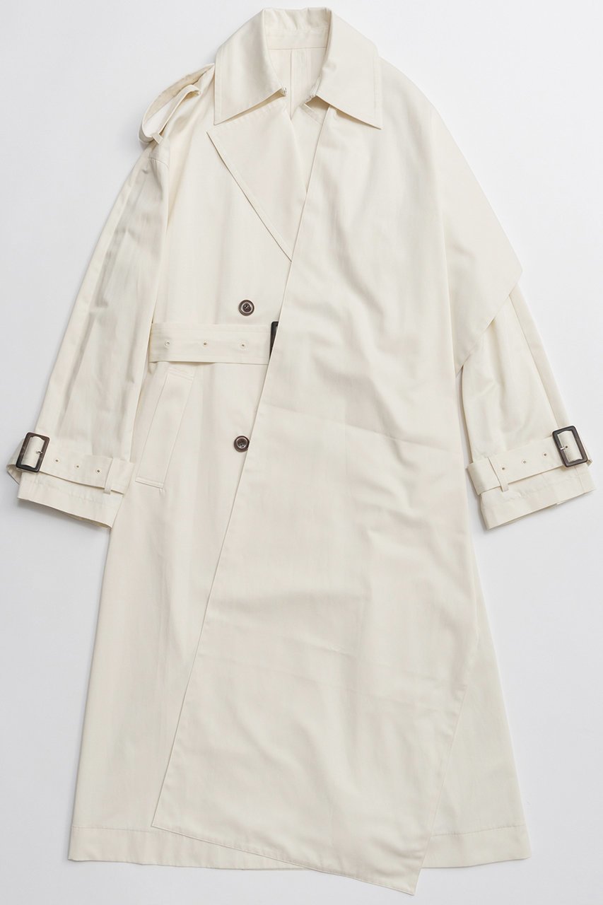 【メゾンスペシャル/MAISON SPECIAL】のDrape Skirt Long Trench Coat/ドレープスカーフロングトレンチコート インテリア・キッズ・メンズ・レディースファッション・服の通販 founy(ファニー) 　ファッション　Fashion　レディースファッション　Fashion for Women　アウター　Coat / Outerwear Collection　コート・ロングコート・ピーコート　Long Coats, Peacoats & More　トレンチコート / 春秋の定番アウター　Trench Coats　2026年　2026　フォーマル　Formal, Dressy　マフラー　Scarf, Muffler　ロング　Long, Long-Length　夏　Summer　春　Spring　S/S・春夏　SS, Spring/Summer, Warm Season　IVR(アイボリー)|ID: prp329100004807500 ipo3291000000034886224