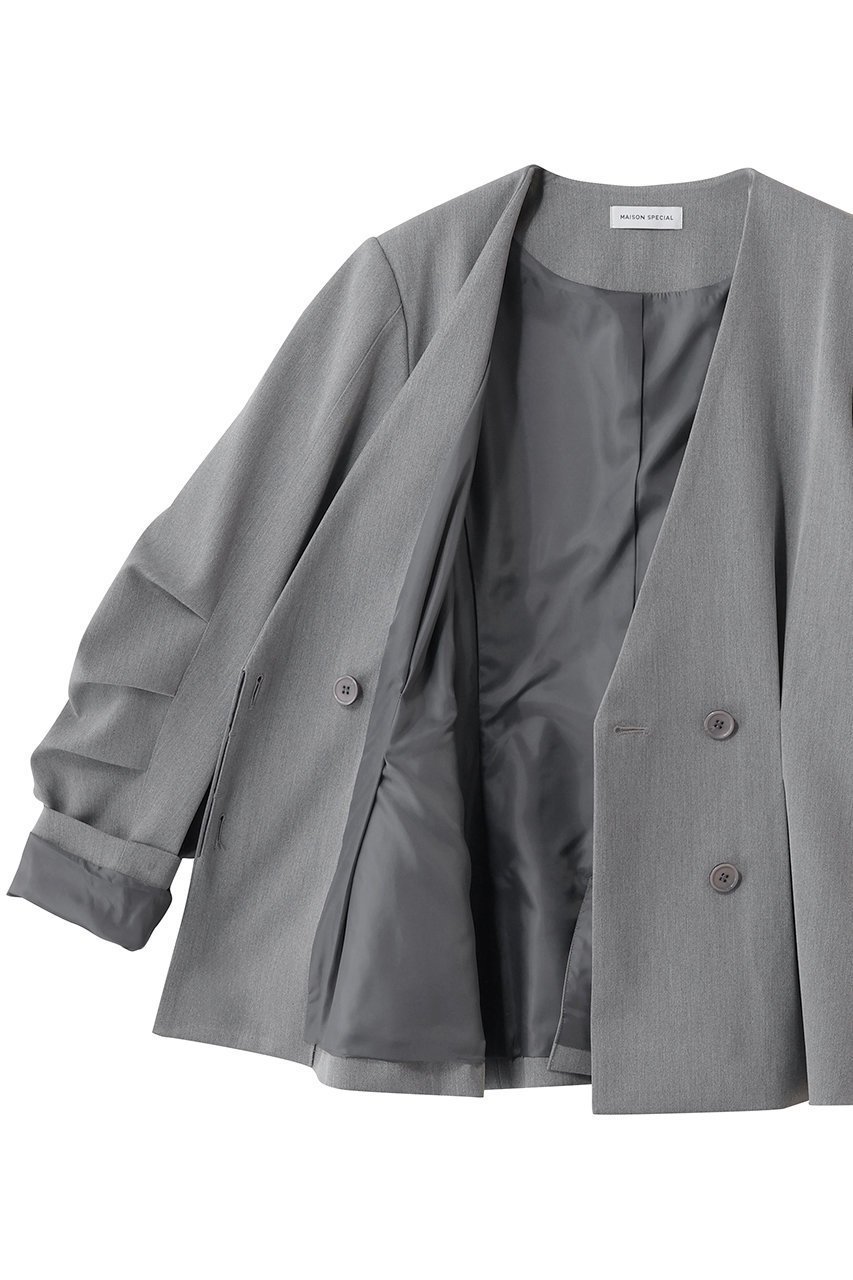 【メゾンスペシャル/MAISON SPECIAL】のShaped Cocoon Sleeve Jacket/シェイプコクーンスリーブジャケット 人気、トレンドファッション・服の通販 founy(ファニー) 　ファッション　Fashion　レディースファッション　Fashion for Women　アウター　Coat / Outerwear Collection　レディースジャケット・軽アウター　Jackets　2026年　2026　シェイプ　Shape, Slim Fit　ジャケット　Jacket, Outerwear　パターン　Pattern, Design Print　夏　Summer　春　Spring　S/S・春夏　SS, Spring/Summer, Warm Season　other-6|ID: prp329100004807503 ipo3291000000035760177