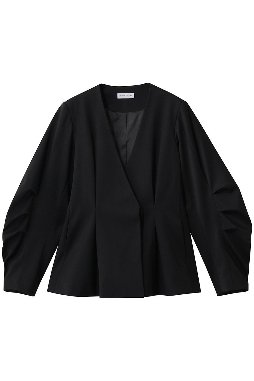 【メゾンスペシャル/MAISON SPECIAL】のShaped Cocoon Sleeve Jacket/シェイプコクーンスリーブジャケット 人気、トレンドファッション・服の通販 founy(ファニー) 　ファッション　Fashion　レディースファッション　Fashion for Women　アウター　Coat / Outerwear Collection　レディースジャケット・軽アウター　Jackets　シェイプ　Shape, Slim Fit　ジャケット　Jacket, Outerwear　パターン　Pattern, Design Print　 other-1|ID: prp329100004807503 ipo3291000000036658091