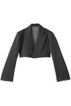 【メゾンスペシャル/MAISON SPECIAL】のBack-Tulle Short Jacket/バックチュールショートジャケット GRY(グレー)|ID: prp329100004807504 ipo3291000000035619055