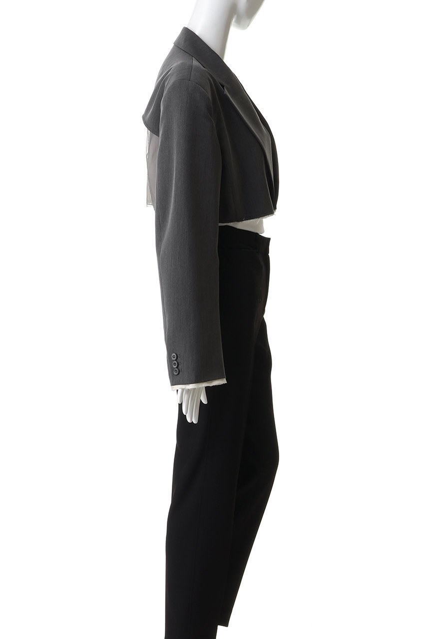 【メゾンスペシャル/MAISON SPECIAL】のBack-Tulle Short Jacket/バックチュールショートジャケット 人気、トレンドファッション・服の通販 founy(ファニー) 　ファッション　Fashion　レディースファッション　Fashion for Women　アウター　Coat / Outerwear Collection　レディースジャケット・軽アウター　Jackets　春　Spring　ショート　Short, Short Length　ジャケット　Jacket, Outerwear　チュール　Tulip, Tulip Motif　ボトム　Bottoms, Lower Wear　S/S・春夏　SS, Spring/Summer, Warm Season　夏　Summer　2026年　2026　other-3|ID: prp329100004807504 ipo3291000000035707786