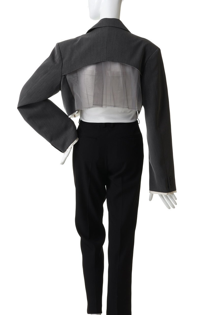 【メゾンスペシャル/MAISON SPECIAL】のBack-Tulle Short Jacket/バックチュールショートジャケット 人気、トレンドファッション・服の通販 founy(ファニー) 　ファッション　Fashion　レディースファッション　Fashion for Women　アウター　Coat / Outerwear Collection　レディースジャケット・軽アウター　Jackets　春　Spring　ショート　Short, Short Length　ジャケット　Jacket, Outerwear　チュール　Tulip, Tulip Motif　ボトム　Bottoms, Lower Wear　S/S・春夏　SS, Spring/Summer, Warm Season　夏　Summer　2026年　2026　other-4|ID: prp329100004807504 ipo3291000000035707787