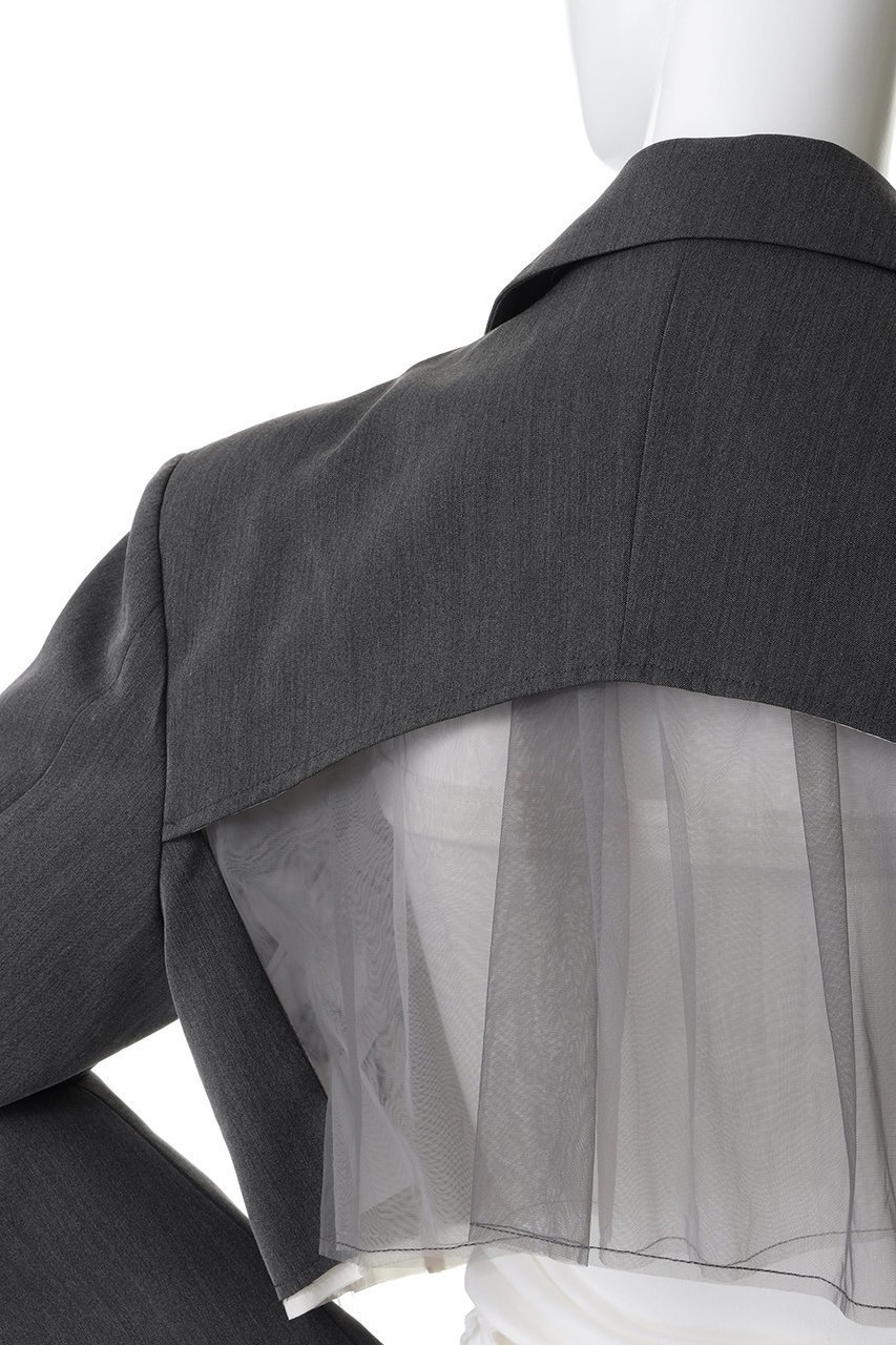 【メゾンスペシャル/MAISON SPECIAL】のBack-Tulle Short Jacket/バックチュールショートジャケット 人気、トレンドファッション・服の通販 founy(ファニー) 　ファッション　Fashion　レディースファッション　Fashion for Women　アウター　Coat / Outerwear Collection　レディースジャケット・軽アウター　Jackets　春　Spring　ショート　Short, Short Length　ジャケット　Jacket, Outerwear　チュール　Tulip, Tulip Motif　ボトム　Bottoms, Lower Wear　S/S・春夏　SS, Spring/Summer, Warm Season　夏　Summer　2026年　2026　other-6|ID: prp329100004807504 ipo3291000000035707790