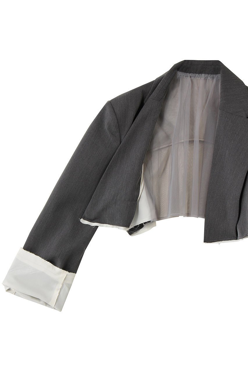 【メゾンスペシャル/MAISON SPECIAL】のBack-Tulle Short Jacket/バックチュールショートジャケット 人気、トレンドファッション・服の通販 founy(ファニー) 　ファッション　Fashion　レディースファッション　Fashion for Women　アウター　Coat / Outerwear Collection　レディースジャケット・軽アウター　Jackets　春　Spring　ショート　Short, Short Length　ジャケット　Jacket, Outerwear　チュール　Tulip, Tulip Motif　ボトム　Bottoms, Lower Wear　S/S・春夏　SS, Spring/Summer, Warm Season　夏　Summer　2026年　2026　other-7|ID: prp329100004807504 ipo3291000000035707792