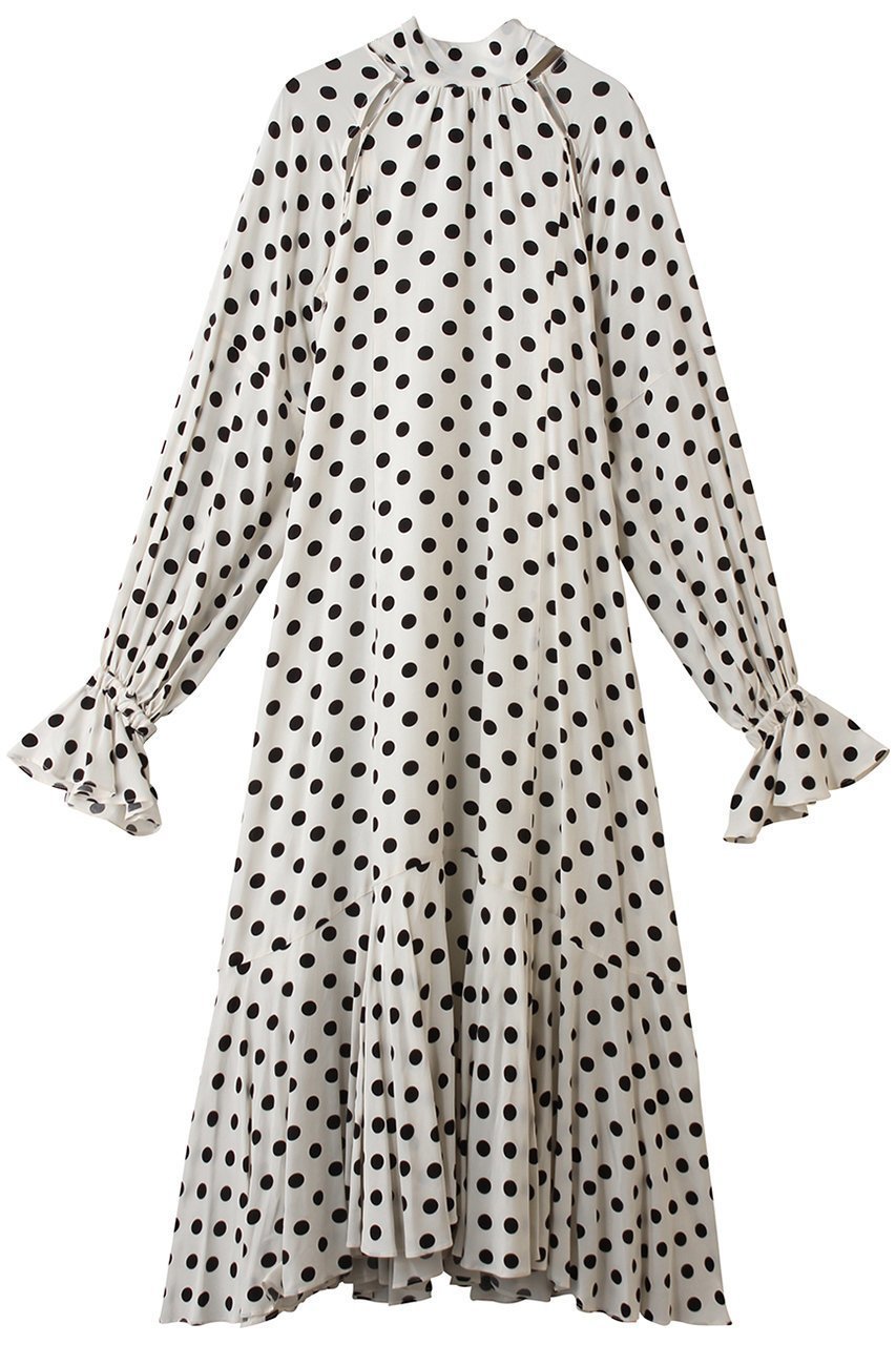 【メゾンスペシャル/MAISON SPECIAL】の2WAY Sleeve Dot One-Piece/2WAYスリーブドットワンピース インテリア・キッズ・メンズ・レディースファッション・服の通販 founy(ファニー) 　ファッション　Fashion　レディースファッション　Fashion for Women　ワンピース　Dresses　チュニック　Tunic Tops & Dresses　春　Spring　スタンド　Stand Collar, Upright Stand　スラックス　Slacks, Dress Pants　チュニック　Tunic, Long Top　デニム　Denim, Jeans Material　ドット　Polka Dot, Dot Pattern　ドレス　Dress, One-Piece　ボトム　Bottoms, Lower Wear　リボン　Ribbon, Bow　ロング　Long, Long-Length　S/S・春夏　SS, Spring/Summer, Warm Season　おすすめ　Recommended / Our Picks　夏　Summer　2026年　2026　WHT(ホワイト)|ID: prp329100004807505 ipo3291000000036138644