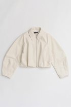 【メゾンスペシャル/MAISON SPECIAL】のGathered Balloon Vegan Leather Jacket/ギャザーバルーンフェイクレザージャケット 人気、トレンドファッション・服の通販 founy(ファニー) ファッション Fashion レディースファッション Fashion for Women アウター Coat / Outerwear Collection レディースジャケット・軽アウター Jackets 2026年 2026 ショート Short, Short Length ジャケット Jacket, Outerwear バランス Balance, Style Balance バルーン Balloon, Balloon Silhouette パターン Pattern, Design Print エレガント 上品 Elegant 夏 Summer 春 Spring S/S・春夏 SS, Spring/Summer, Warm Season thumbnail WHT(ホワイト)|ID: prp329100004807508 ipo3291000000034886315