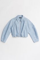 【メゾンスペシャル/MAISON SPECIAL】のGathered Balloon Vegan Leather Jacket/ギャザーバルーンフェイクレザージャケット 人気、トレンドファッション・服の通販 founy(ファニー) ファッション Fashion レディースファッション Fashion for Women アウター Coat / Outerwear Collection レディースジャケット・軽アウター Jackets 2026年 2026 ショート Short, Short Length ジャケット Jacket, Outerwear バランス Balance, Style Balance バルーン Balloon, Balloon Silhouette パターン Pattern, Design Print エレガント 上品 Elegant 夏 Summer 春 Spring S/S・春夏 SS, Spring/Summer, Warm Season thumbnail BLU(ブルー)|ID: prp329100004807508 ipo3291000000034886316