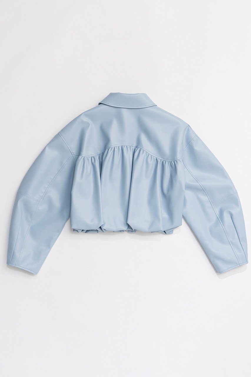 【メゾンスペシャル/MAISON SPECIAL】のGathered Balloon Vegan Leather Jacket/ギャザーバルーンフェイクレザージャケット 人気、トレンドファッション・服の通販 founy(ファニー) ファッション Fashion レディースファッション Fashion for Women アウター Coat / Outerwear Collection レディースジャケット・軽アウター Jackets 2026年 2026 ショート Short, Short Length ジャケット Jacket, Outerwear バランス Balance, Style Balance バルーン Balloon, Balloon Silhouette パターン Pattern, Design Print エレガント 上品 Elegant 夏 Summer 春 Spring S/S・春夏 SS, Spring/Summer, Warm Season other-4|ID: prp329100004807508 ipo3291000000034886319