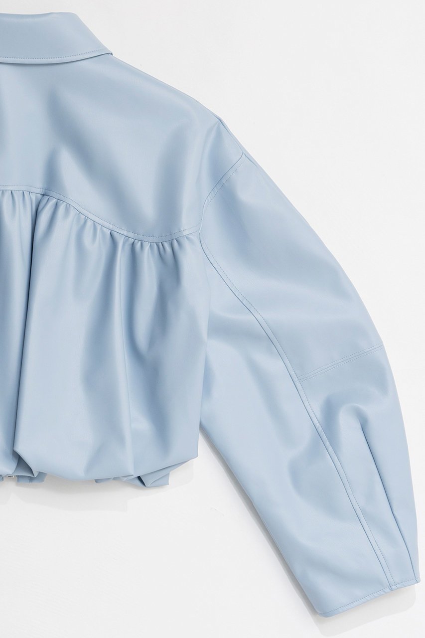 【メゾンスペシャル/MAISON SPECIAL】のGathered Balloon Vegan Leather Jacket/ギャザーバルーンフェイクレザージャケット 人気、トレンドファッション・服の通販 founy(ファニー) ファッション Fashion レディースファッション Fashion for Women アウター Coat / Outerwear Collection レディースジャケット・軽アウター Jackets 2026年 2026 ショート Short, Short Length ジャケット Jacket, Outerwear バランス Balance, Style Balance バルーン Balloon, Balloon Silhouette パターン Pattern, Design Print エレガント 上品 Elegant 夏 Summer 春 Spring S/S・春夏 SS, Spring/Summer, Warm Season other-6|ID: prp329100004807508 ipo3291000000034886321