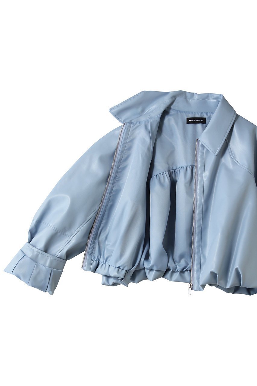 【メゾンスペシャル/MAISON SPECIAL】のGathered Balloon Vegan Leather Jacket/ギャザーバルーンフェイクレザージャケット 人気、トレンドファッション・服の通販 founy(ファニー) 　ファッション　Fashion　レディースファッション　Fashion for Women　アウター　Coat / Outerwear Collection　レディースジャケット・軽アウター　Jackets　2026年　2026　ショート　Short, Short Length　ジャケット　Jacket, Outerwear　バランス　Balance, Style Balance　バルーン　Balloon, Balloon Silhouette　パターン　Pattern, Design Print　エレガント 上品　Elegant　夏　Summer　春　Spring　S/S・春夏　SS, Spring/Summer, Warm Season　other-6|ID: prp329100004807508 ipo3291000000035760205