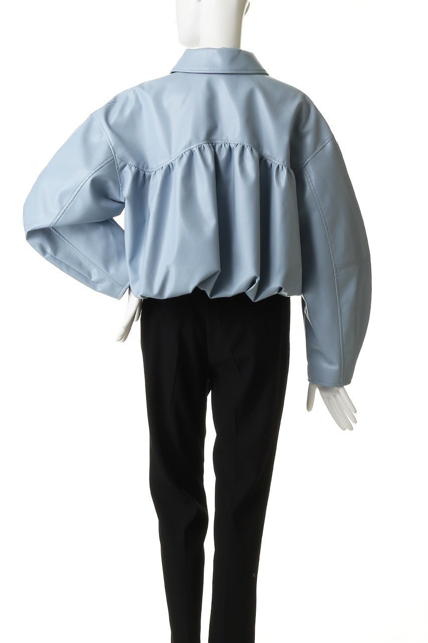 【メゾンスペシャル/MAISON SPECIAL】のGathered Balloon Faux Leather Jacket/ギャザーバルーンフェイクレザージャケット 人気、トレンドファッション・服の通販 founy(ファニー) 　ファッション　Fashion　レディースファッション　Fashion for Women　アウター　Coat / Outerwear Collection　レディースジャケット・軽アウター　Jackets　ショート　Short, Short Length　ジャケット　Jacket, Outerwear　バランス　Balance, Style Balance　バルーン　Balloon, Balloon Silhouette　パターン　Pattern, Design Print　エレガント 上品　Elegant　再入荷　Restock / Back in Stock　other-4|ID: prp329100004807508 ipo3291000000036169102