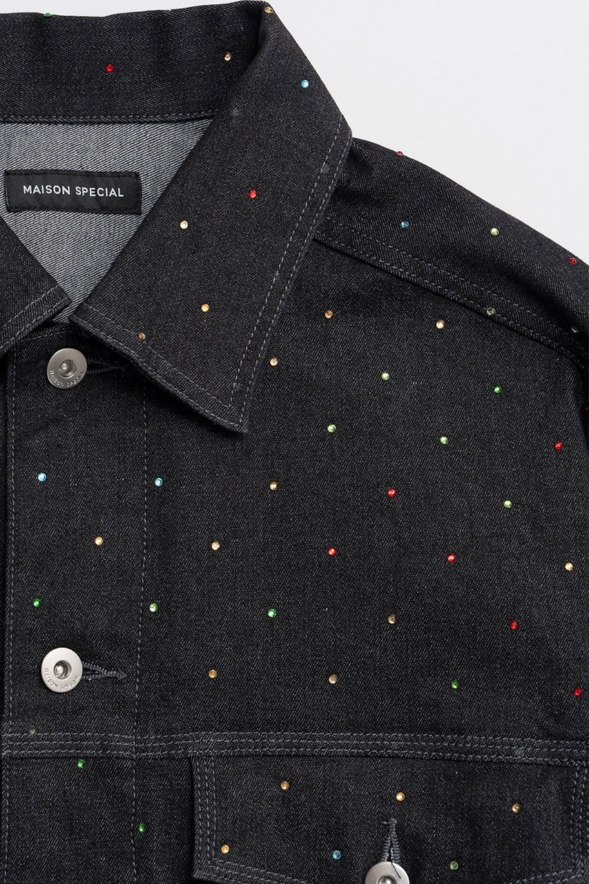 【メゾンスペシャル/MAISON SPECIAL】の2WAY Overstone Denim Jacket/2WAYオーバーストーンデニムジャケット 人気、トレンドファッション・服の通販 founy(ファニー) ファッション Fashion レディースファッション Fashion for Women アウター Coat / Outerwear Collection レディースジャケット・軽アウター Jackets ブルゾンジャケット・スポーティアウター Blouson Jackets デニムジャケット / カジュアルアウター Denim Jackets 春 Spring カラフル Colorful Design ジャケット Jacket, Outerwear ストーン Stone, Gem-Like デニム Denim, Jeans Material ブルゾン Blouson, Bomber Jacket ラップ Wrap, Wrap Design S/S・春夏 SS, Spring/Summer, Warm Season 夏 Summer 2026年 2026 other-5|ID: prp329100004807510 ipo3291000000034886340