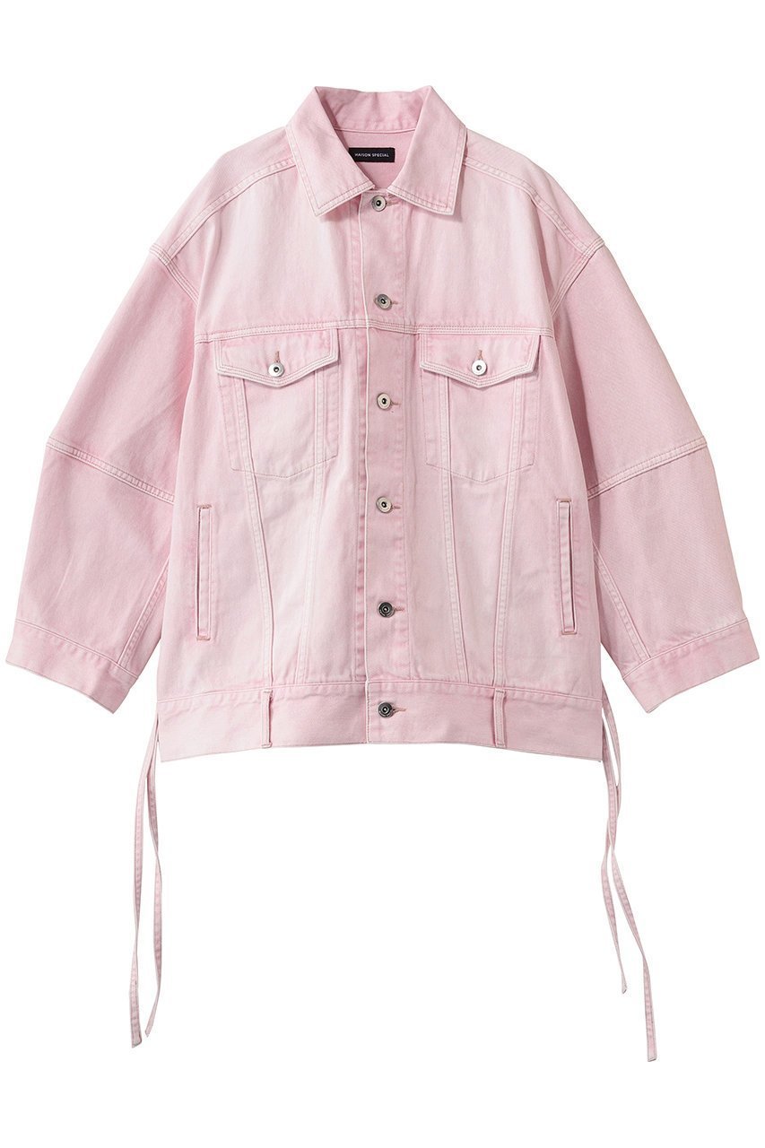 【メゾンスペシャル/MAISON SPECIAL】の2WAY Over Denim Jacket/2WAYオーバーデニムジャケット インテリア・キッズ・メンズ・レディースファッション・服の通販 founy(ファニー) 　ファッション　Fashion　レディースファッション　Fashion for Women　アウター　Coat / Outerwear Collection　レディースジャケット・軽アウター　Jackets　ブルゾンジャケット・スポーティアウター　Blouson Jackets　デニムジャケット / カジュアルアウター　Denim Jackets　春　Spring　ジャケット　Jacket, Outerwear　デニム　Denim, Jeans Material　フィット　Fit, Slim Fit　ブルゾン　Blouson, Bomber Jacket　ラップ　Wrap, Wrap Design　S/S・春夏　SS, Spring/Summer, Warm Season　夏　Summer　2026年　2026　PNK(ピンク)|ID: prp329100004807511 ipo3291000000035619102